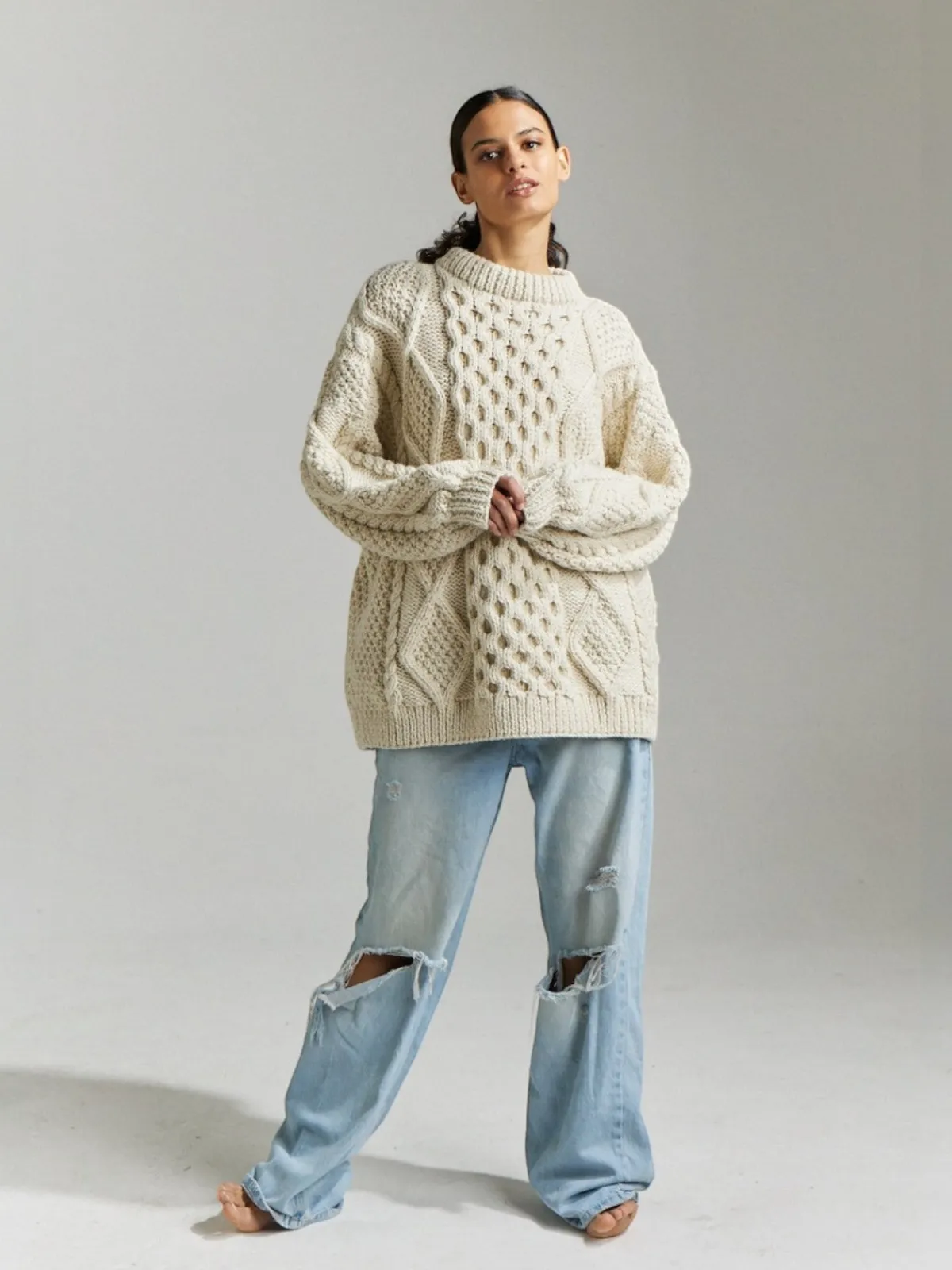 First Born Knits Honey Sweater