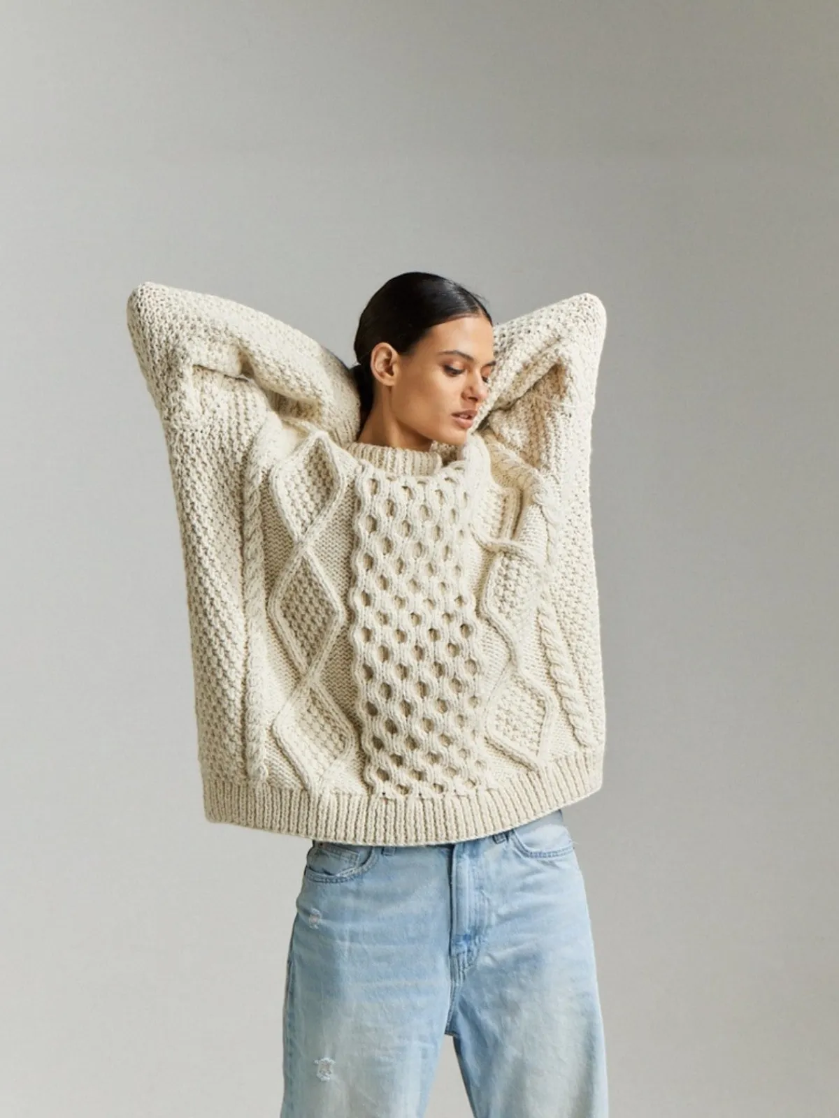 First Born Knits Honey Sweater