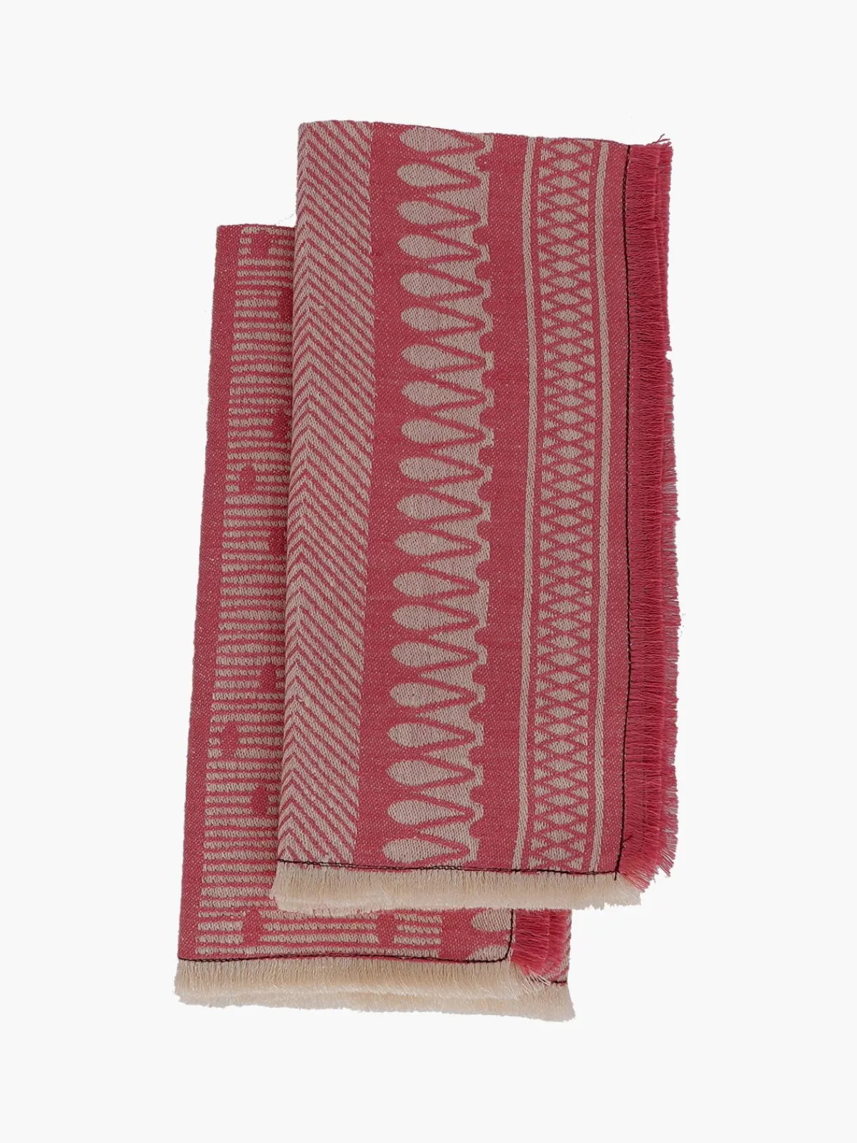 Moye Linen Damask Cesta Set of 2 Linen Napkins