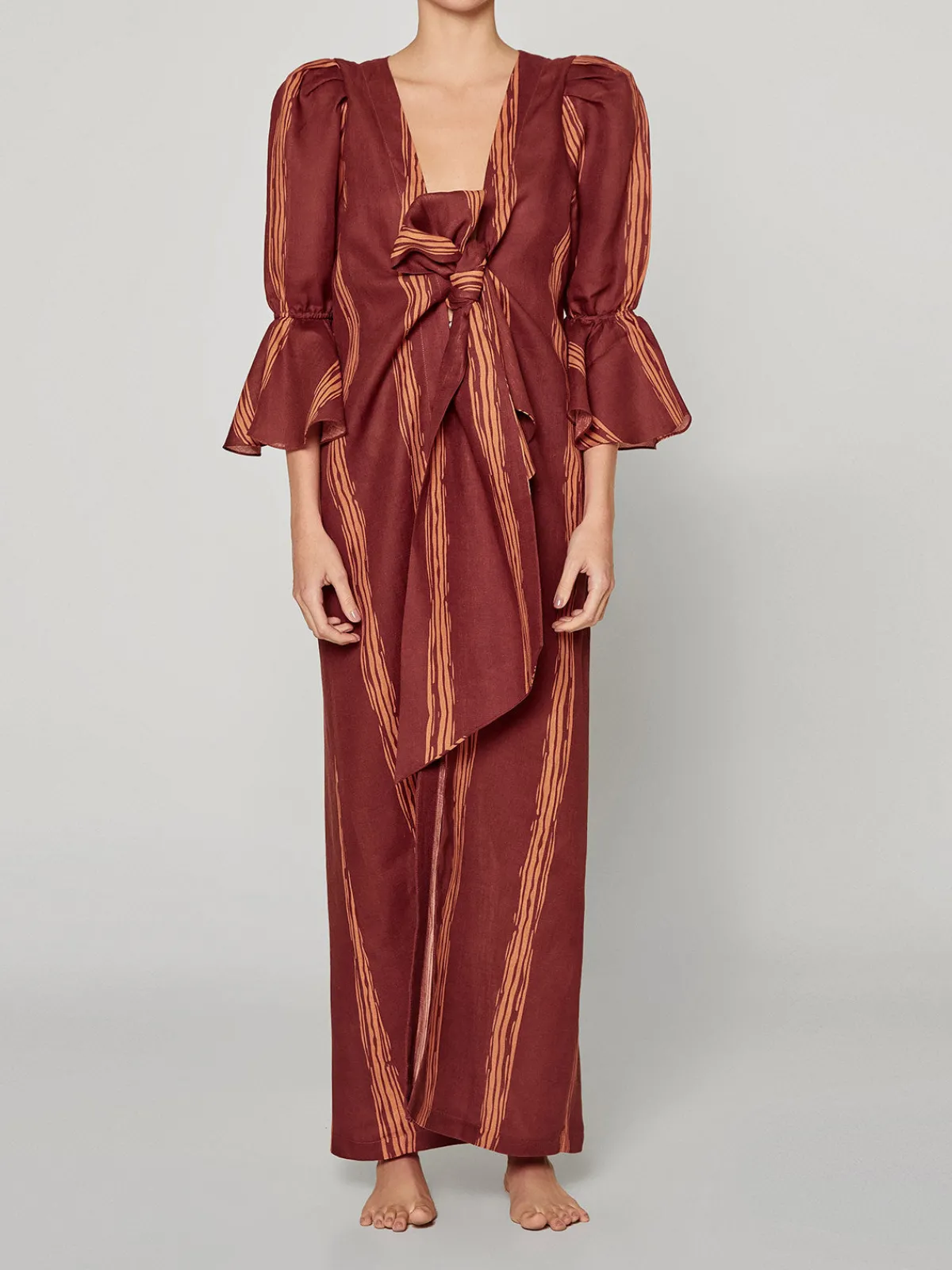 Juan de Dios Agua Alta Linen Dress