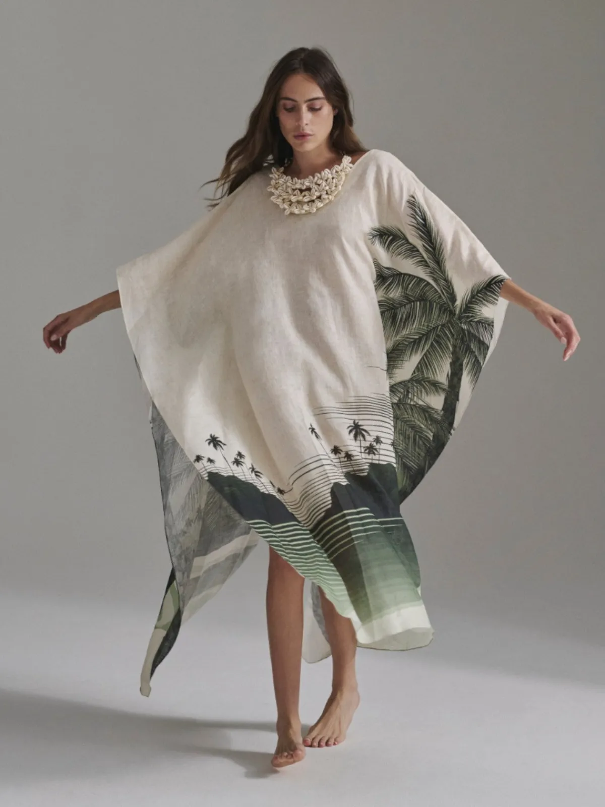 Juan de Dios Morena Linen Closed Tunic