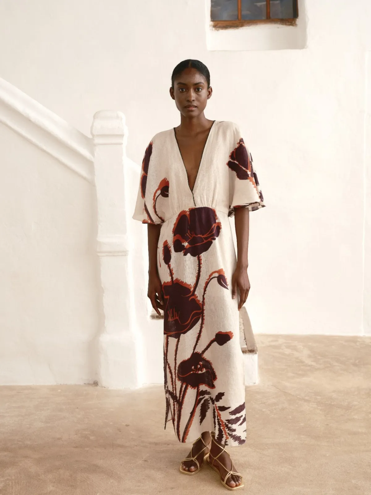 Juan de Dios Topacio Linen Tunic Dress