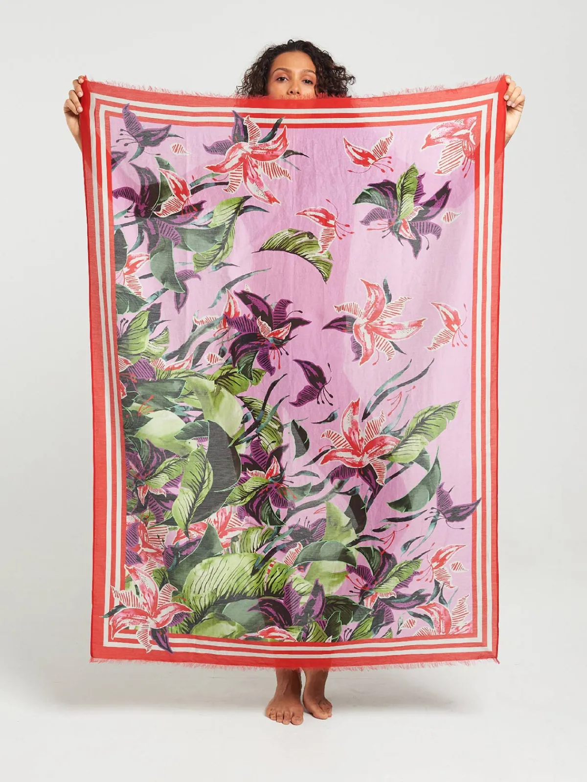 Sigal Fringed Sarong Scarf