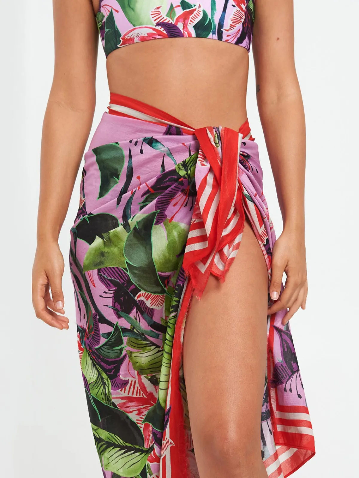 Sigal Fringed Sarong Scarf