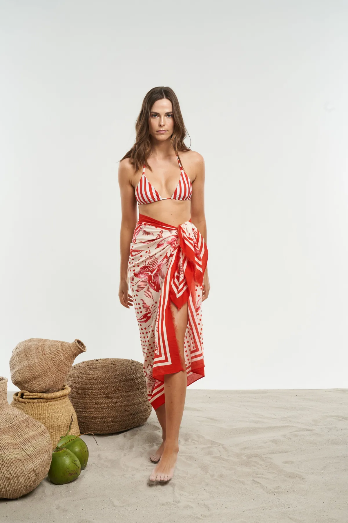 Sigal Fringed Sarong Scarf