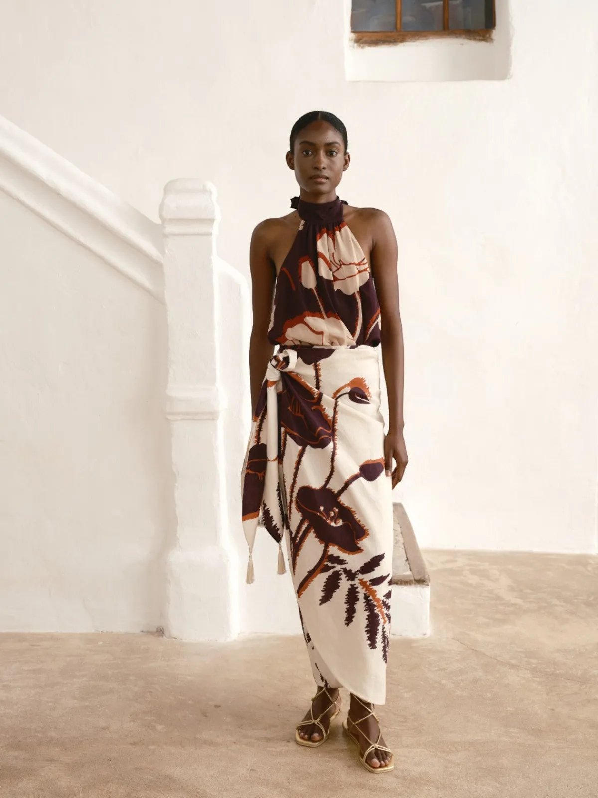 Juan de Dios Mapara Linen Skirt