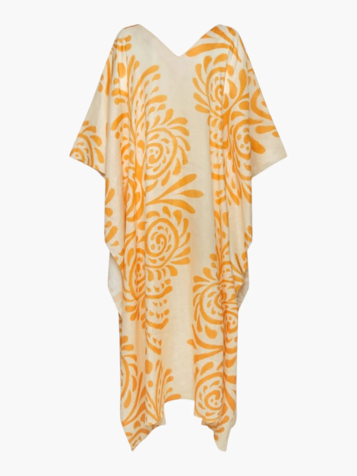 Juan de Dios Morena Hand Embroidered Linen Closed Tunic