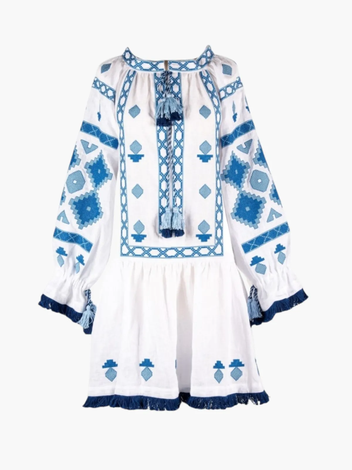 Larkin Lane Nomeda Embroidered Ukrainian Dress