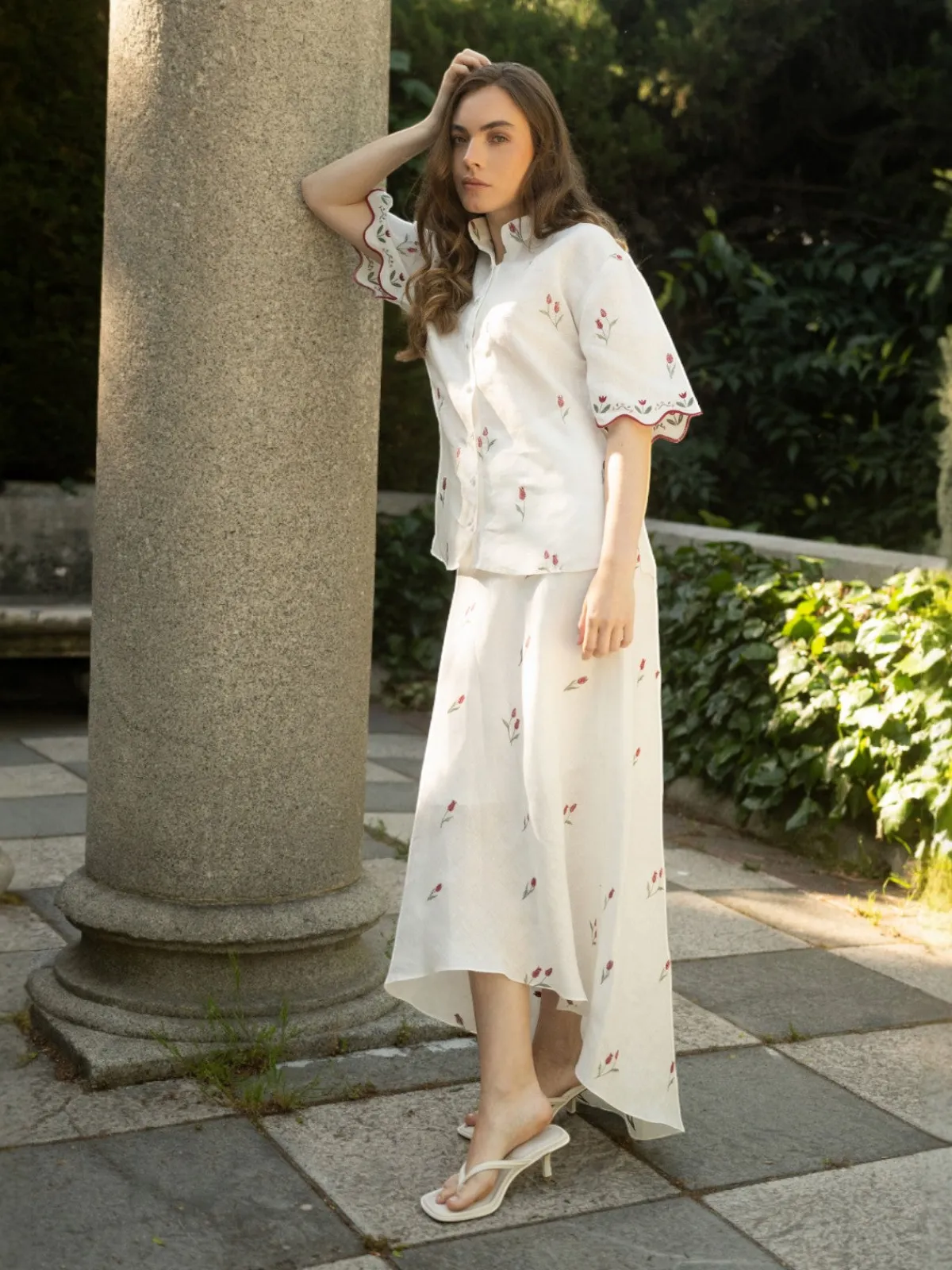 Estefania Lovely Tulip Skirt High and Low