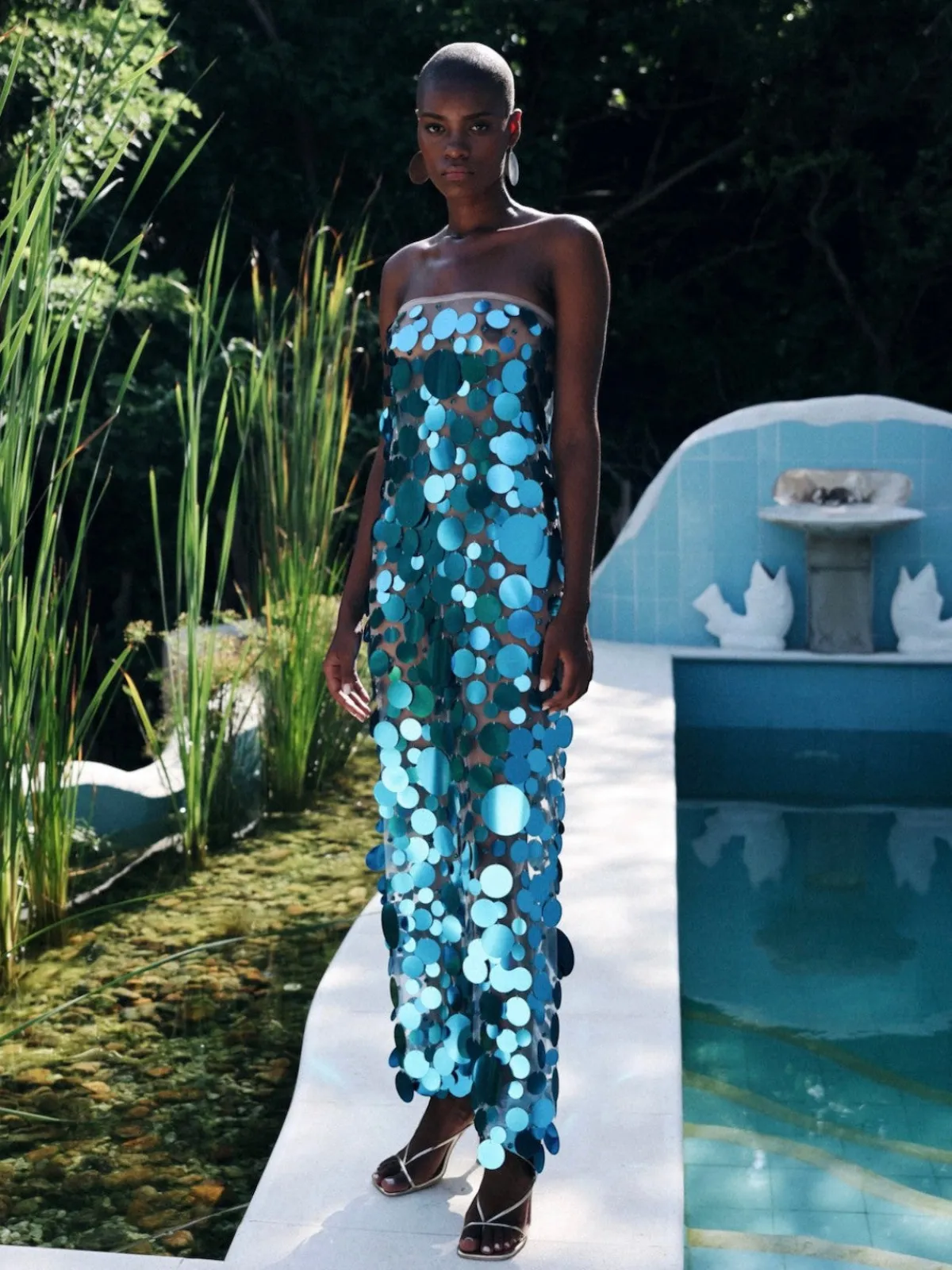 Francesca Miranda Disco Strapless Dress