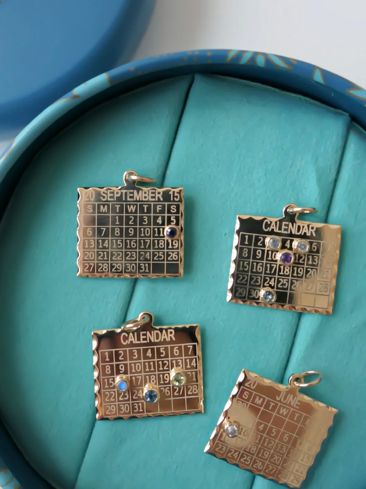 Zahava Multiple Date 1960s Calendar Charm