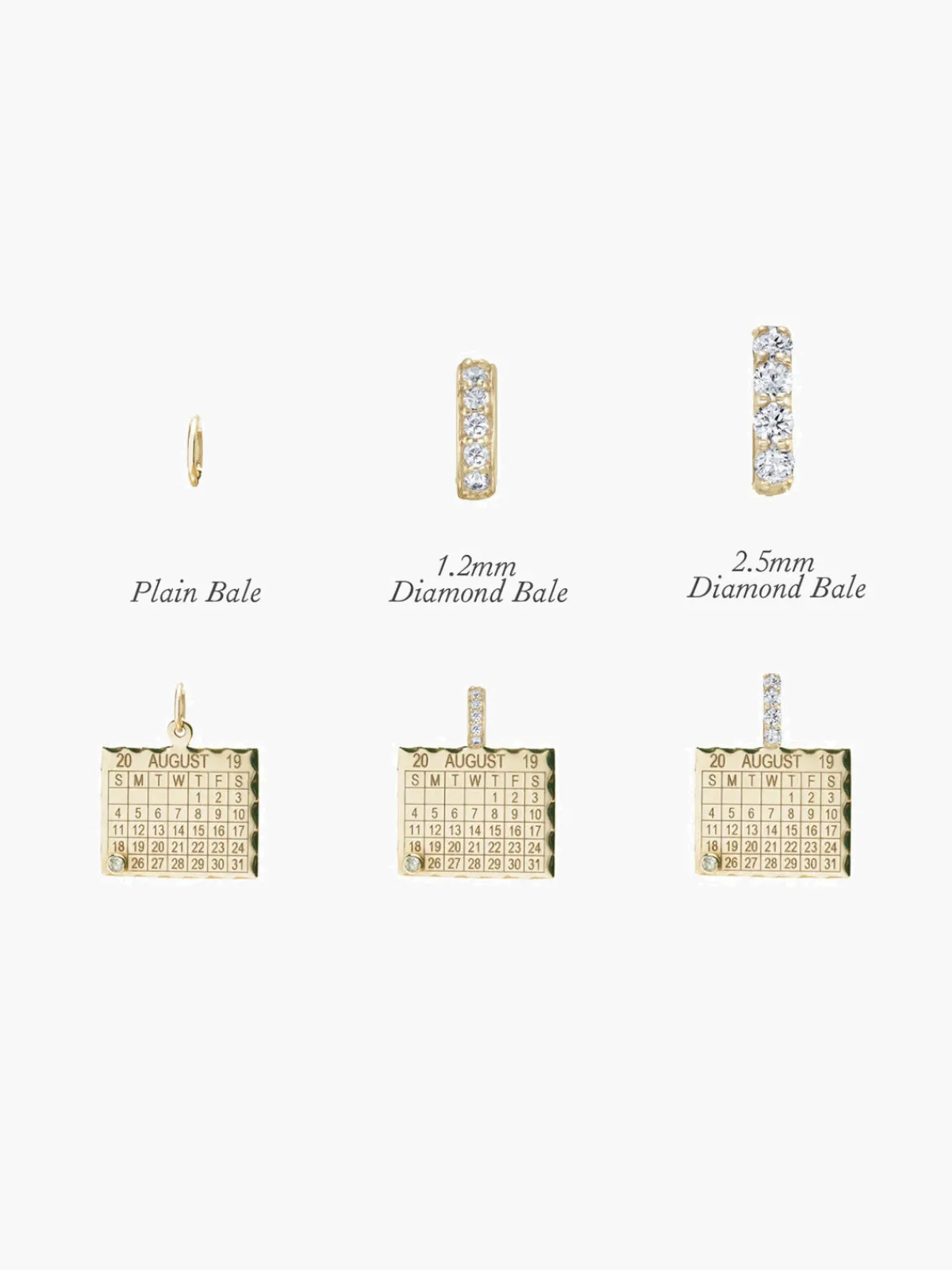 Zahava Multiple Date 1960s Calendar Charm