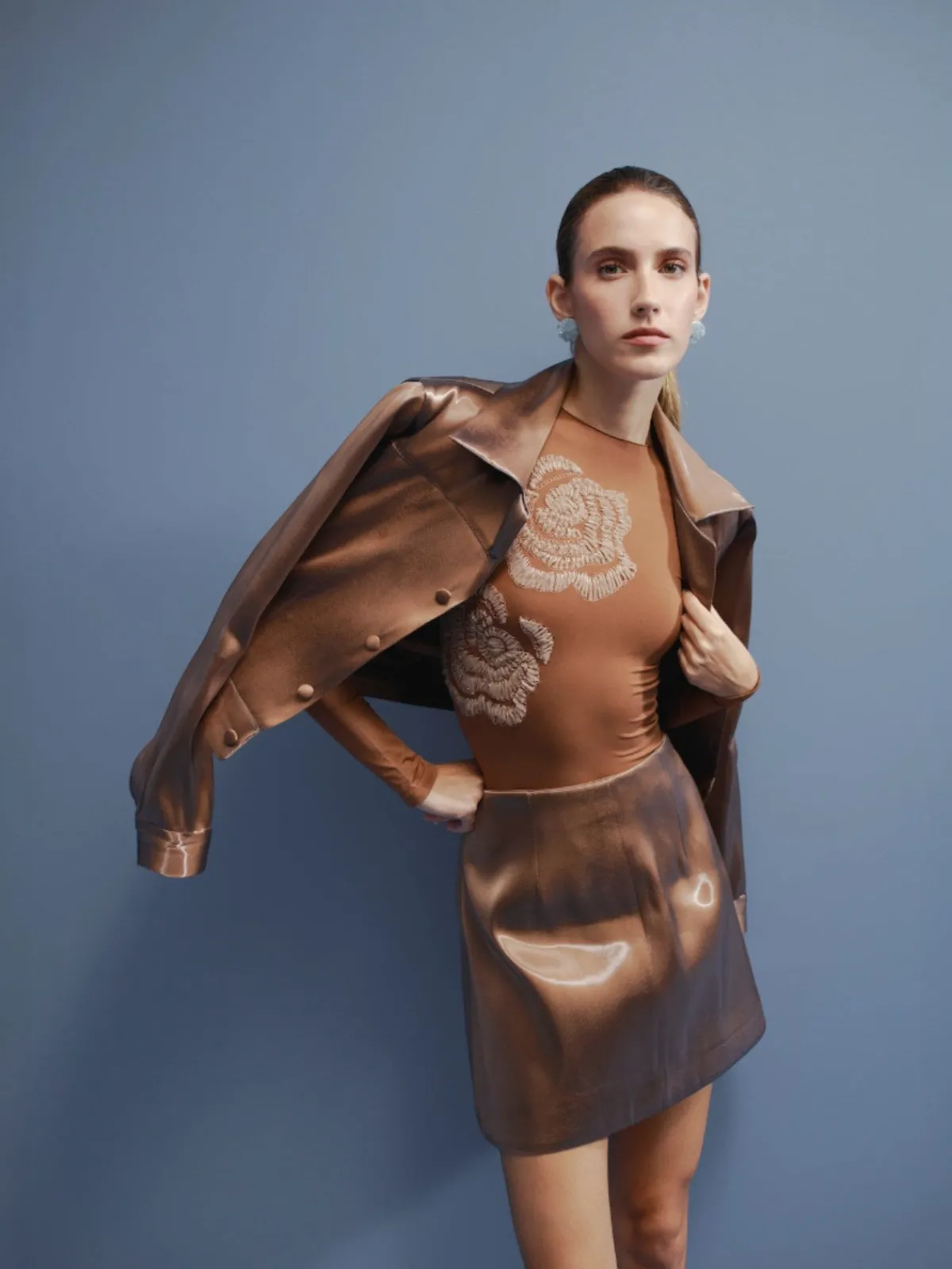 Francesca Miranda Cava Liquid Mini Skirt