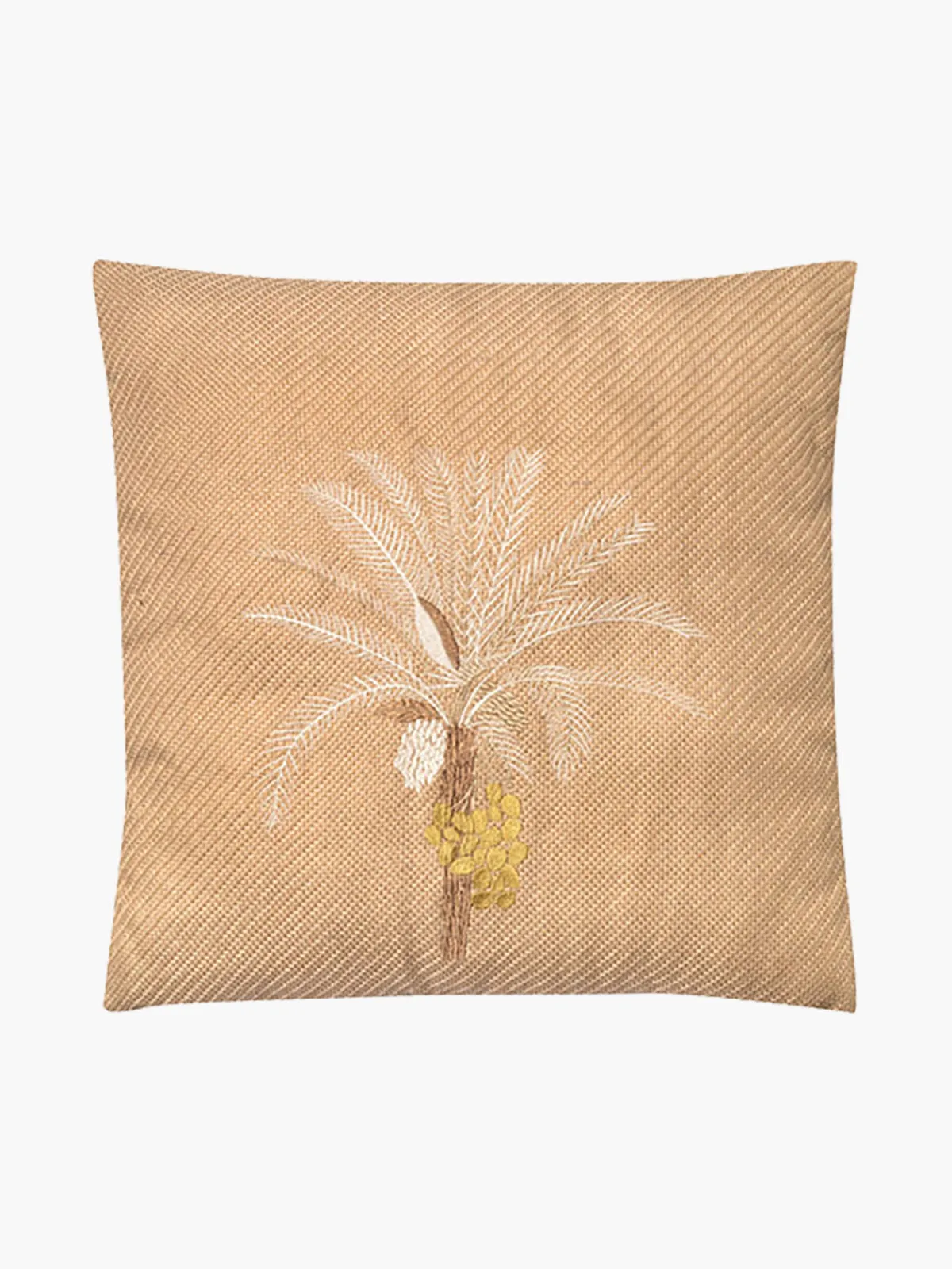 Juan de Dios Palm Tree Embroidered Cushion Cover