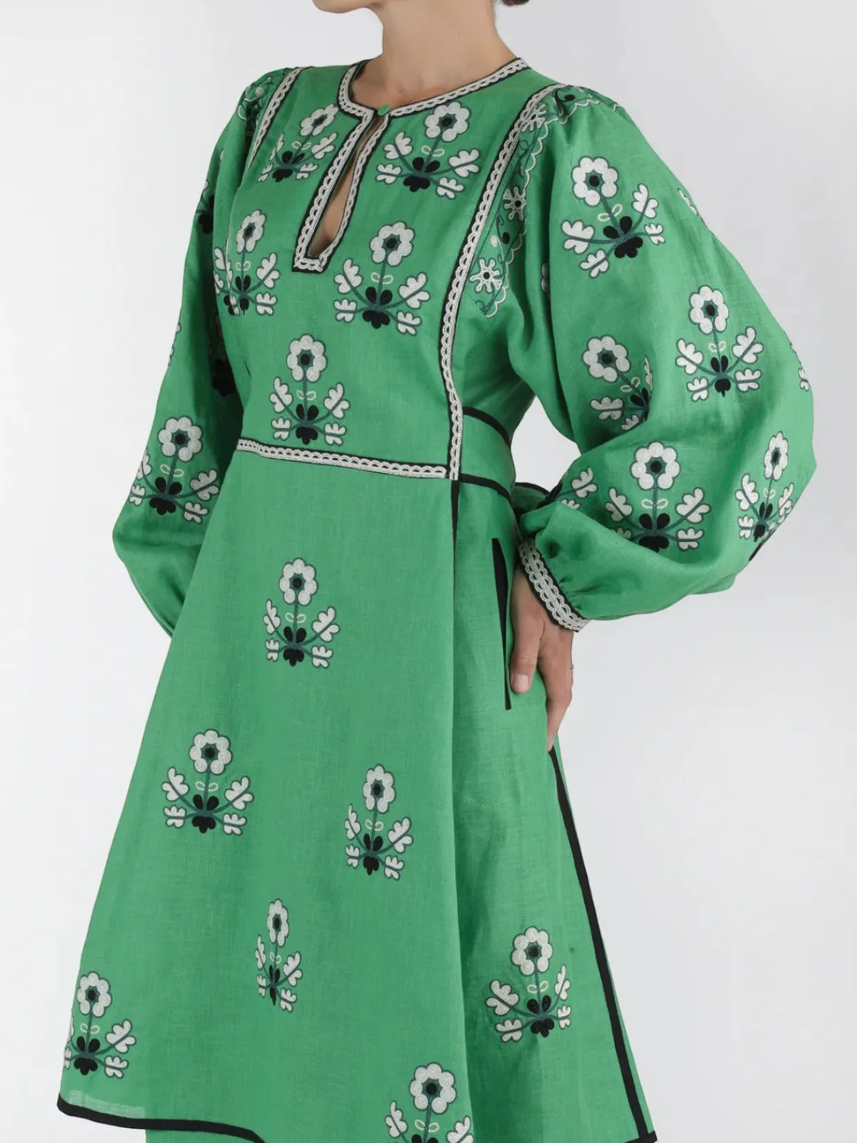 Larkin Lane Iryna Embroidered Ukrainian Dress