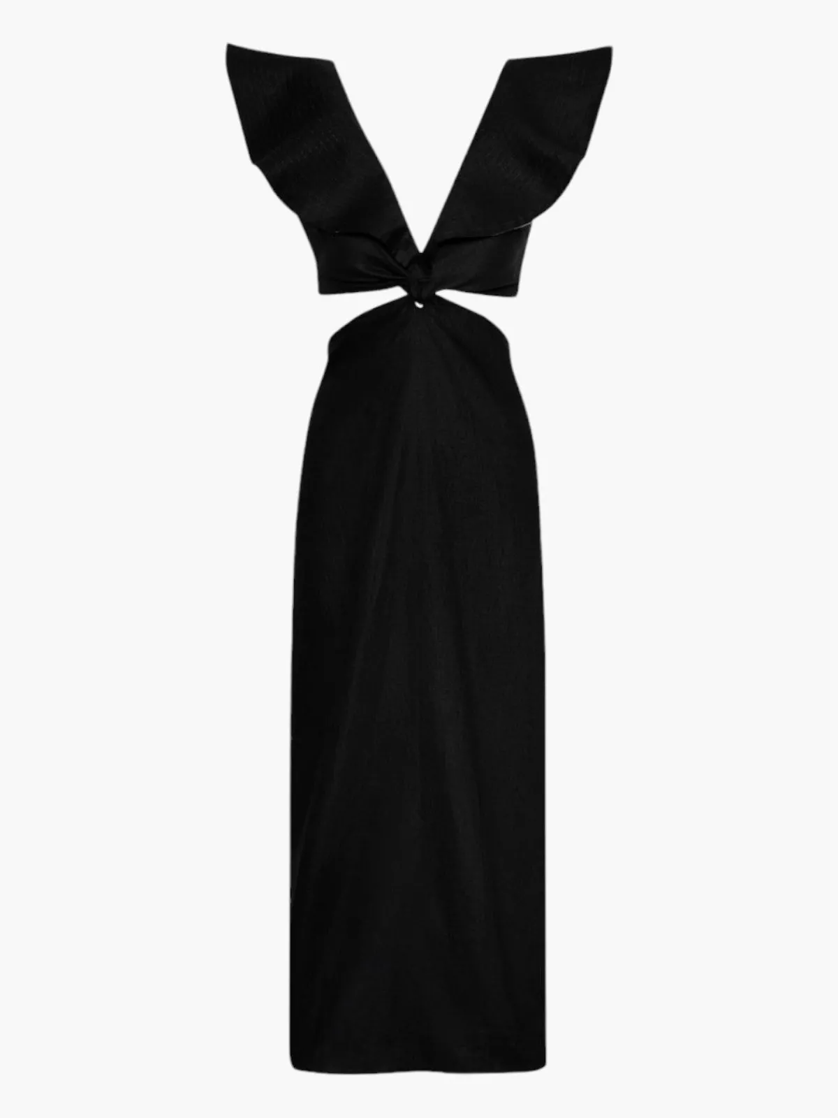 Juan de Dios Quetzal Linen Midi Dress