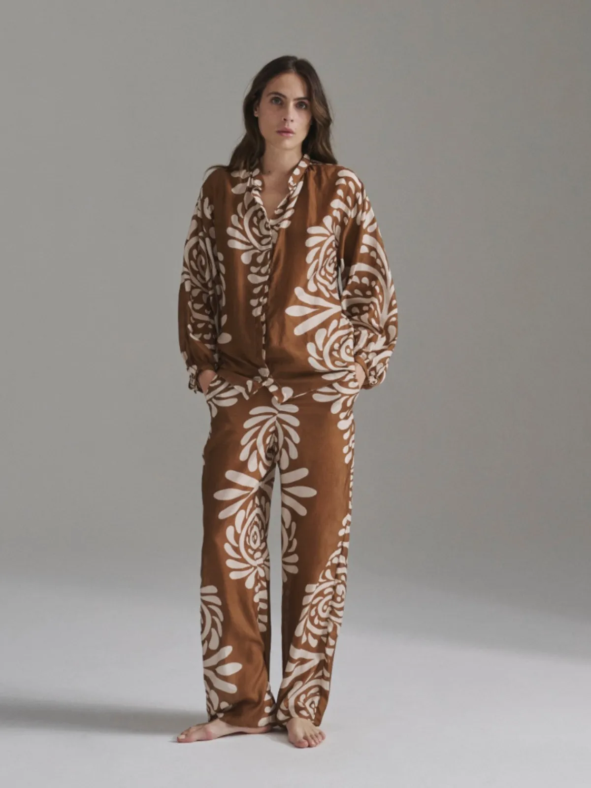 Juan de Dios San Benito Cotton Silk Pants