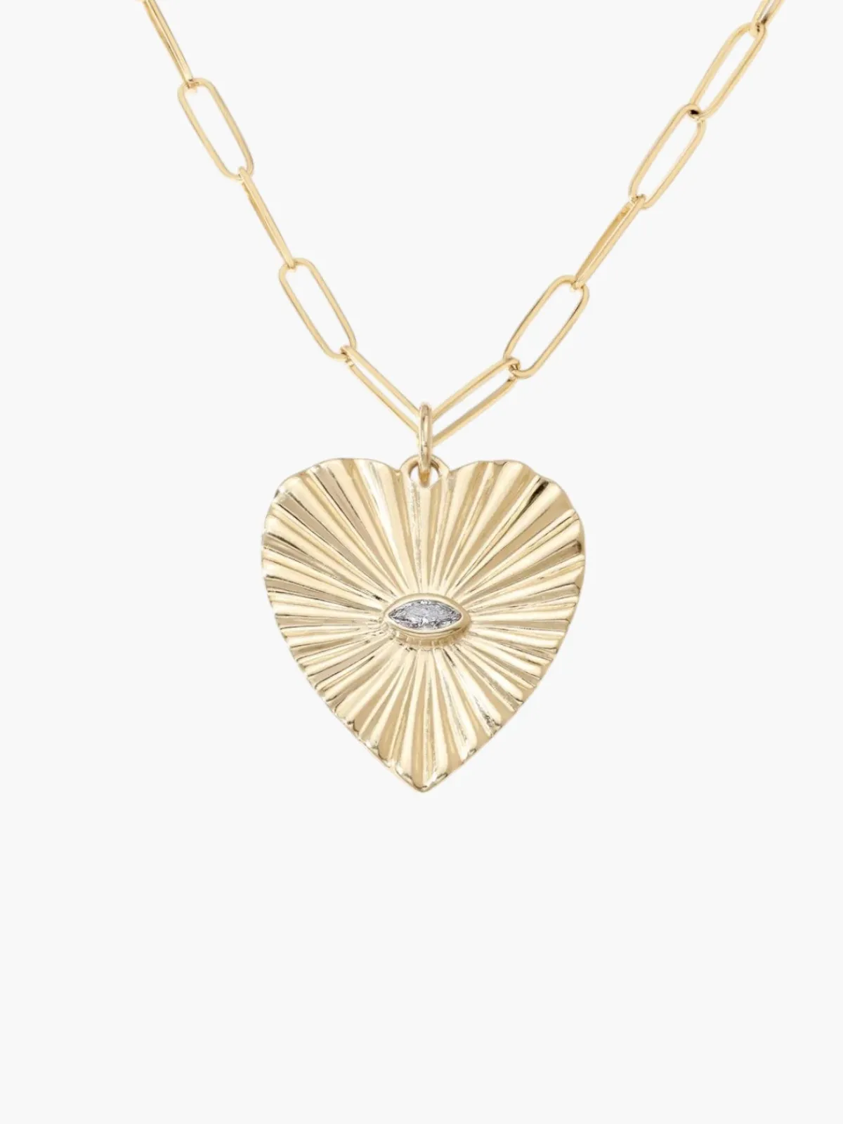 Zahava Sunbeam Heart Charm