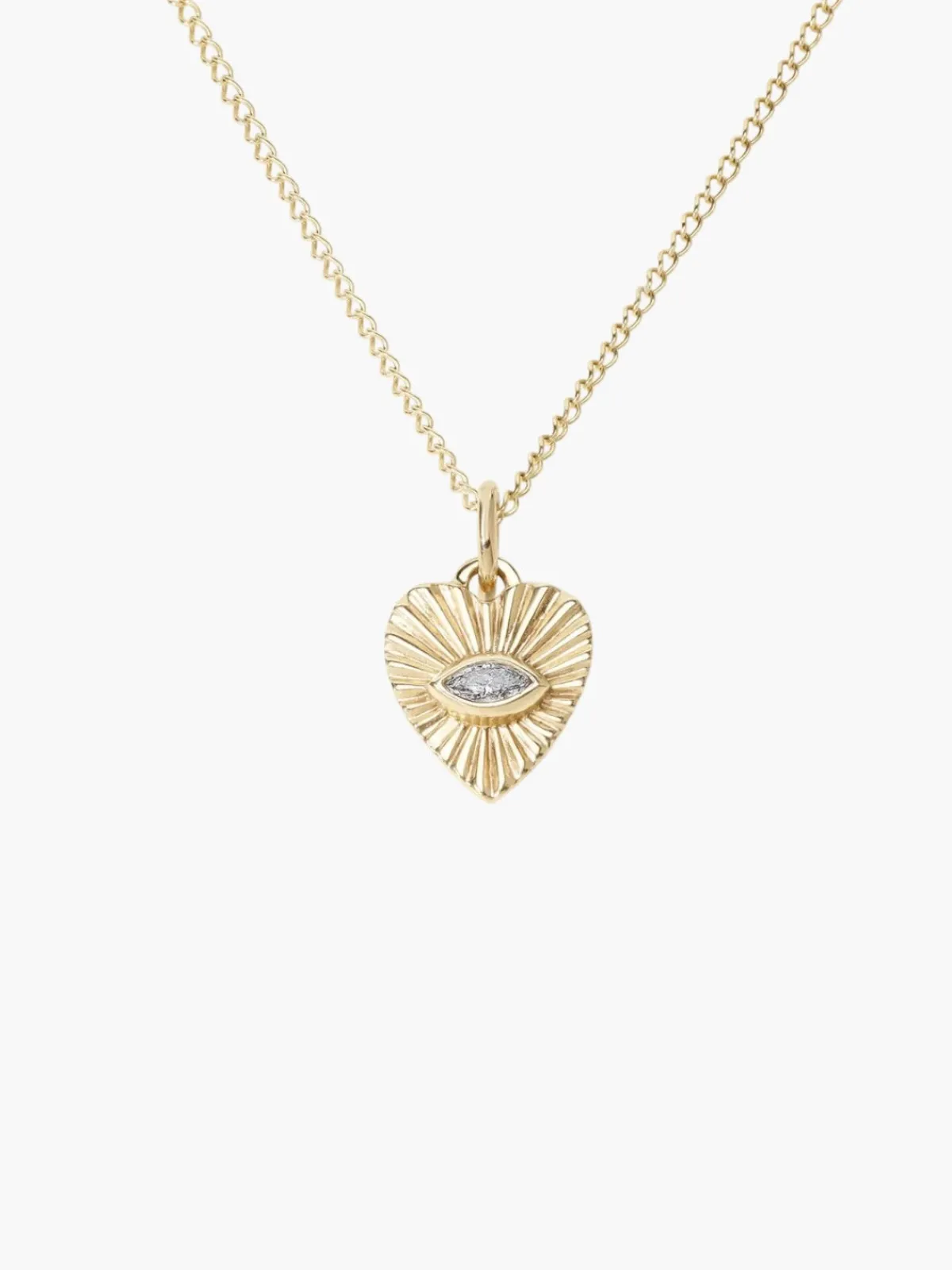 Zahava Sunbeam Heart Charm