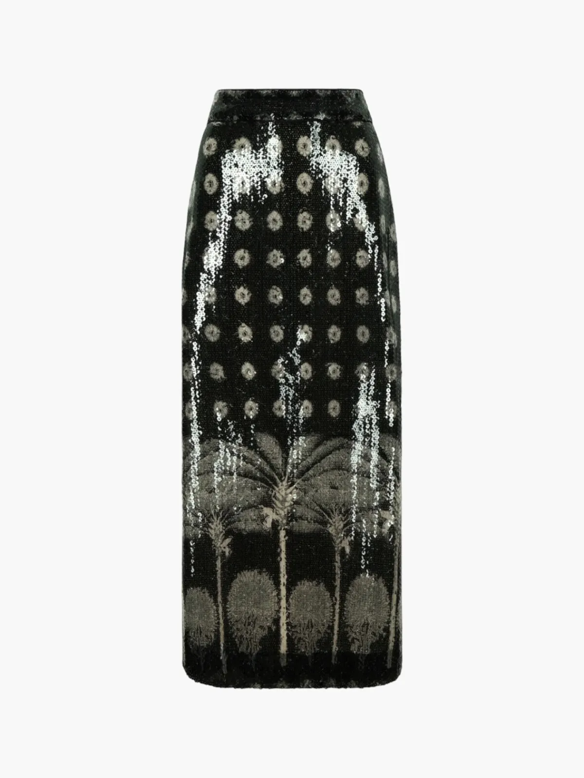 Juan de Dios El Carmen Sequins Midi Skirt