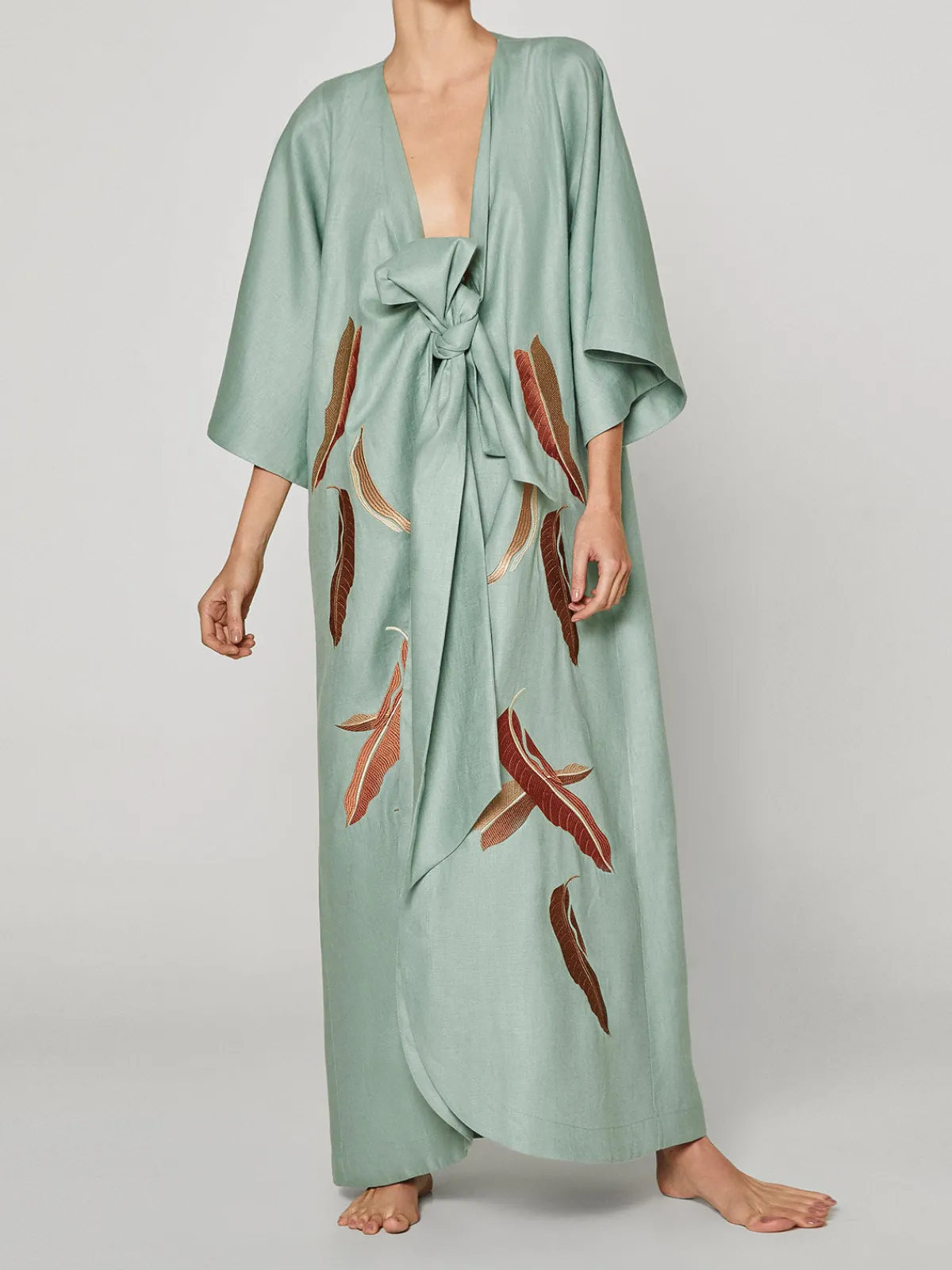 Juan de Dios Frida Linen Kaftan