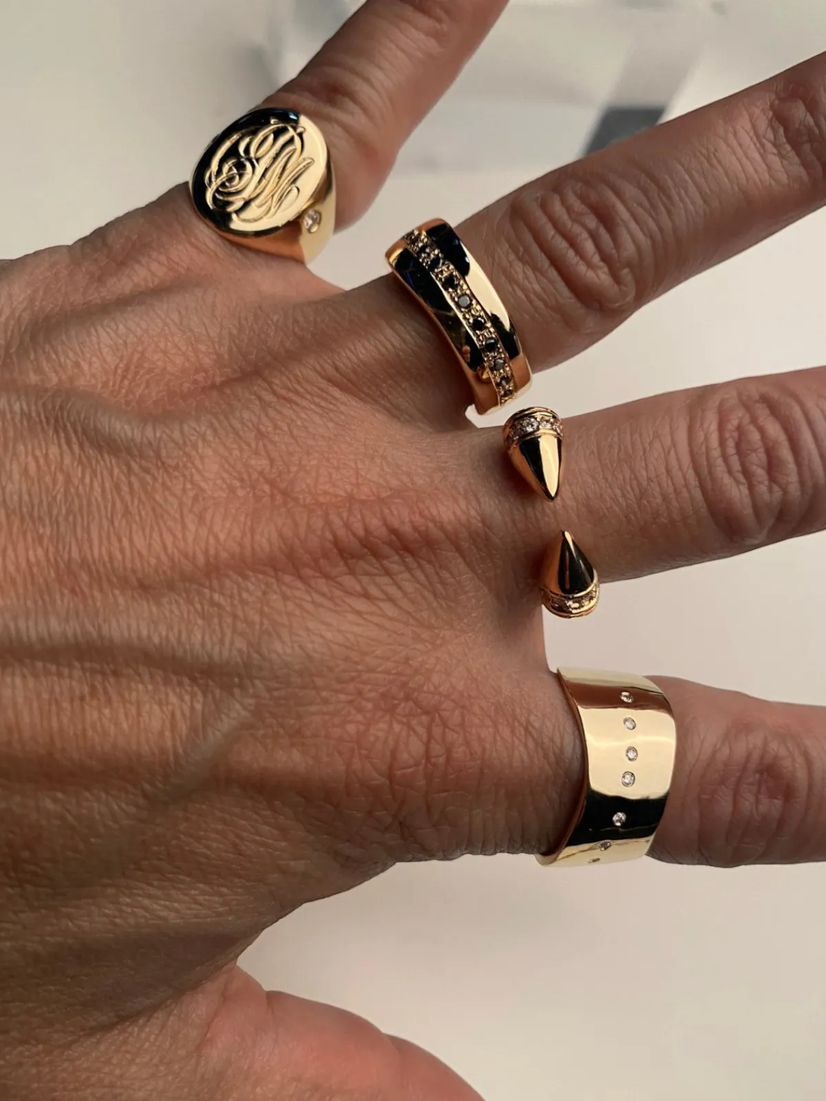 Mara Scalise Diamond J Ring