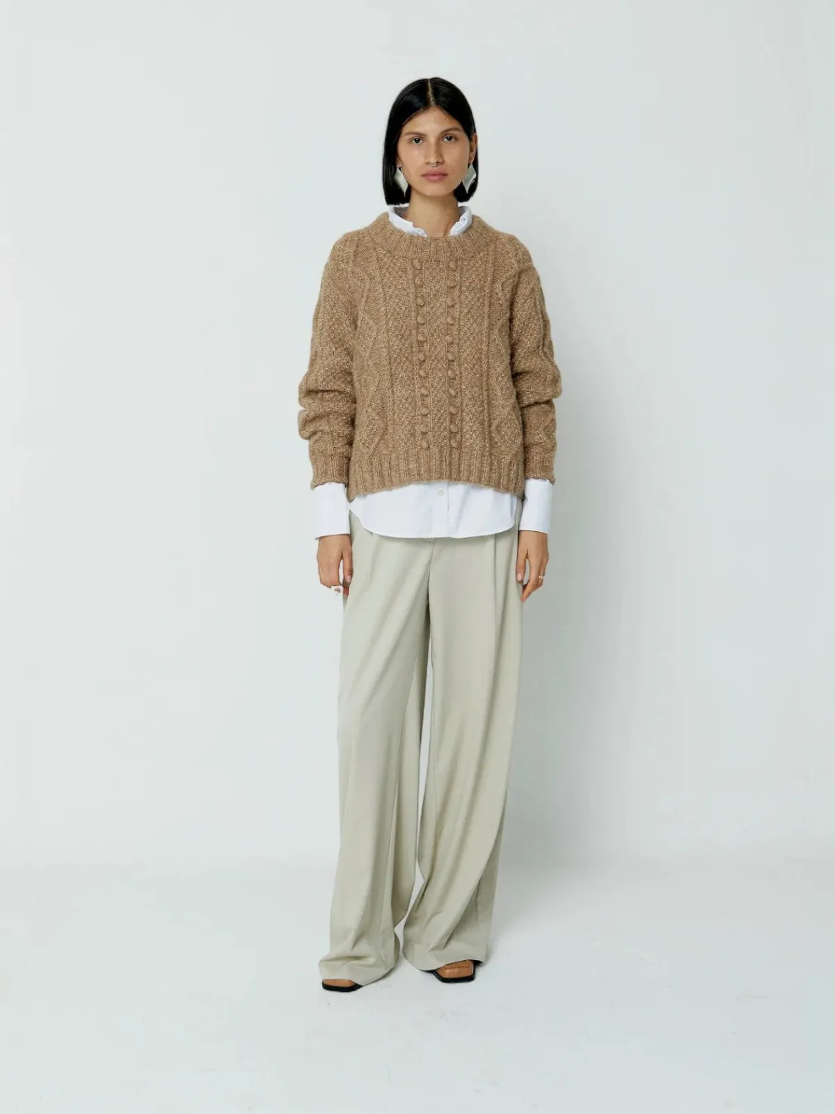 Tejido Fisher Seed Puff Pullover