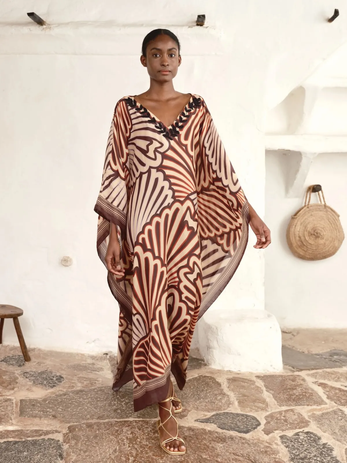 Juan de Dios Morena Cotton Silk Closed Tunic