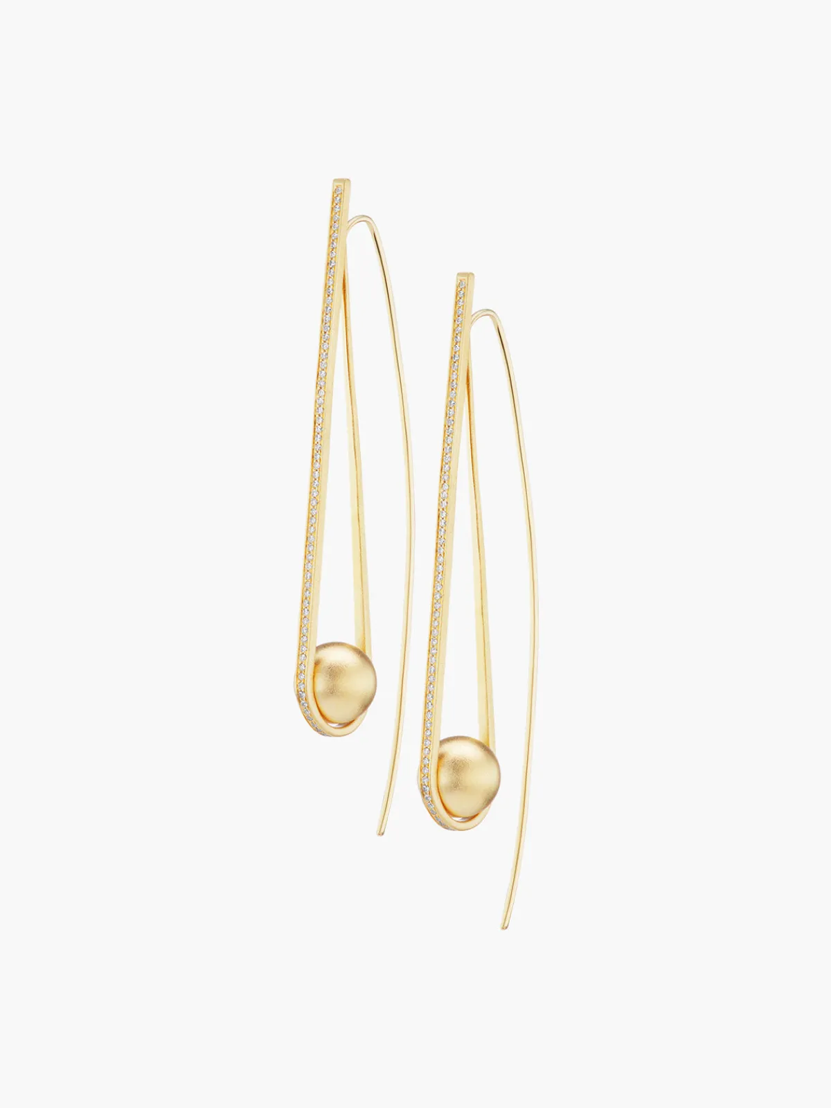 TEJEN Boule D'Or Arc Earring