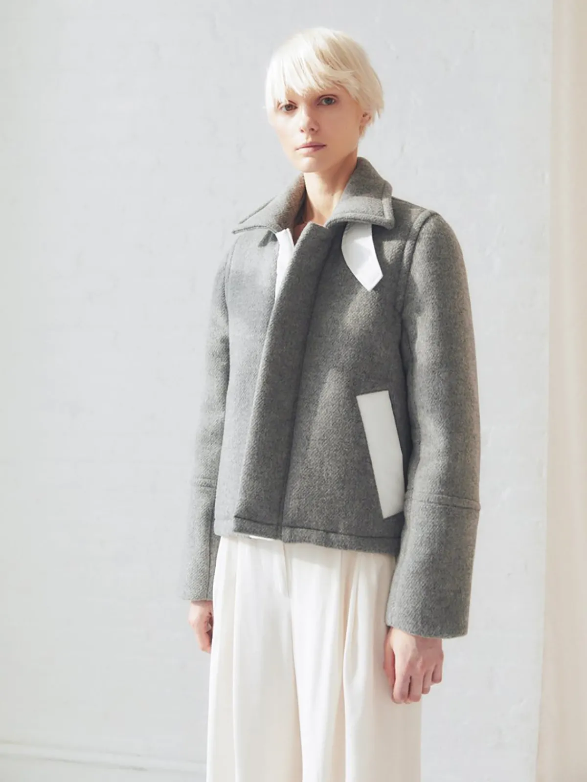 Caalo Sustainable Down Wool Hooded Coat