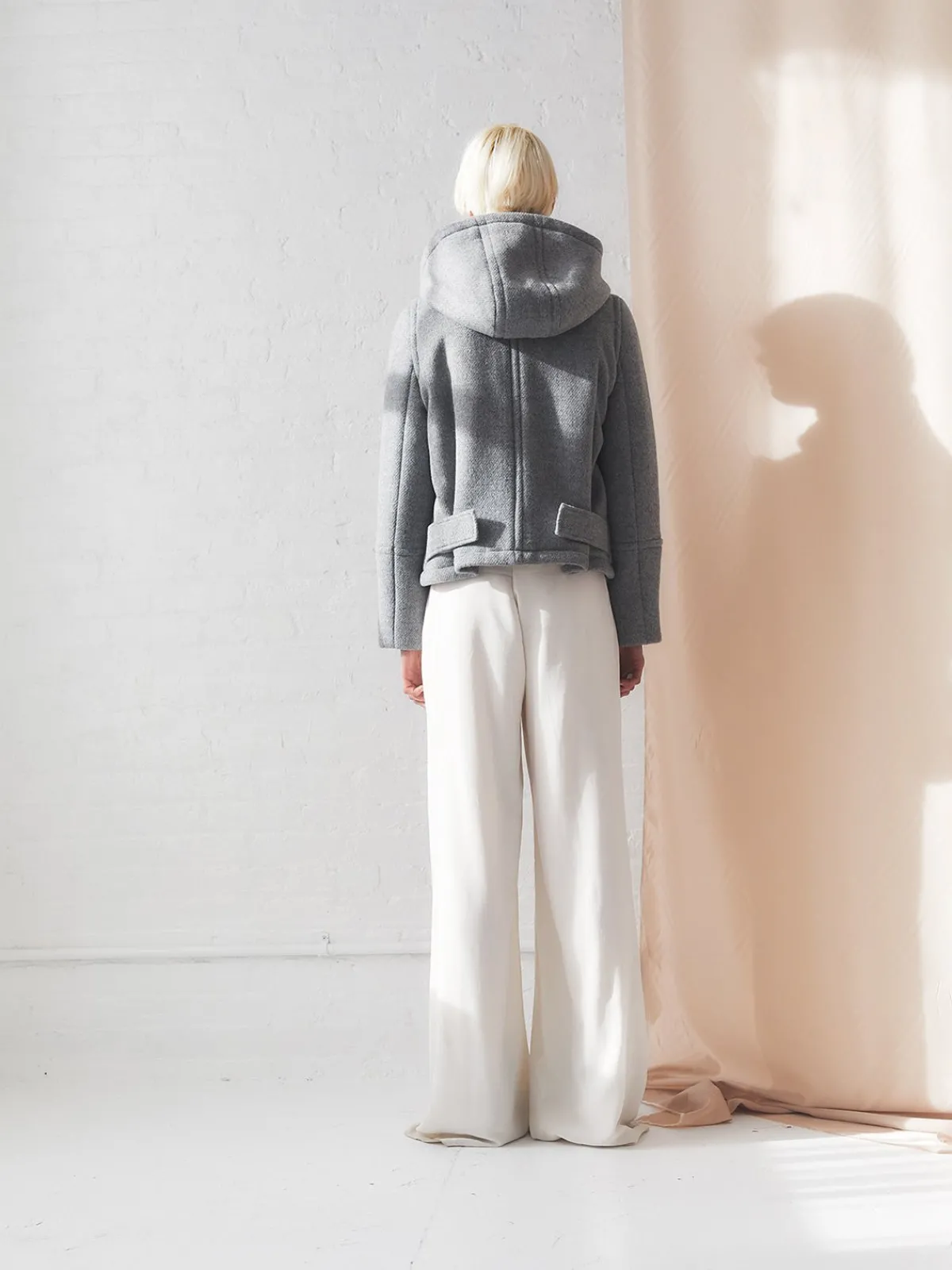 Caalo Sustainable Down Wool Hooded Coat