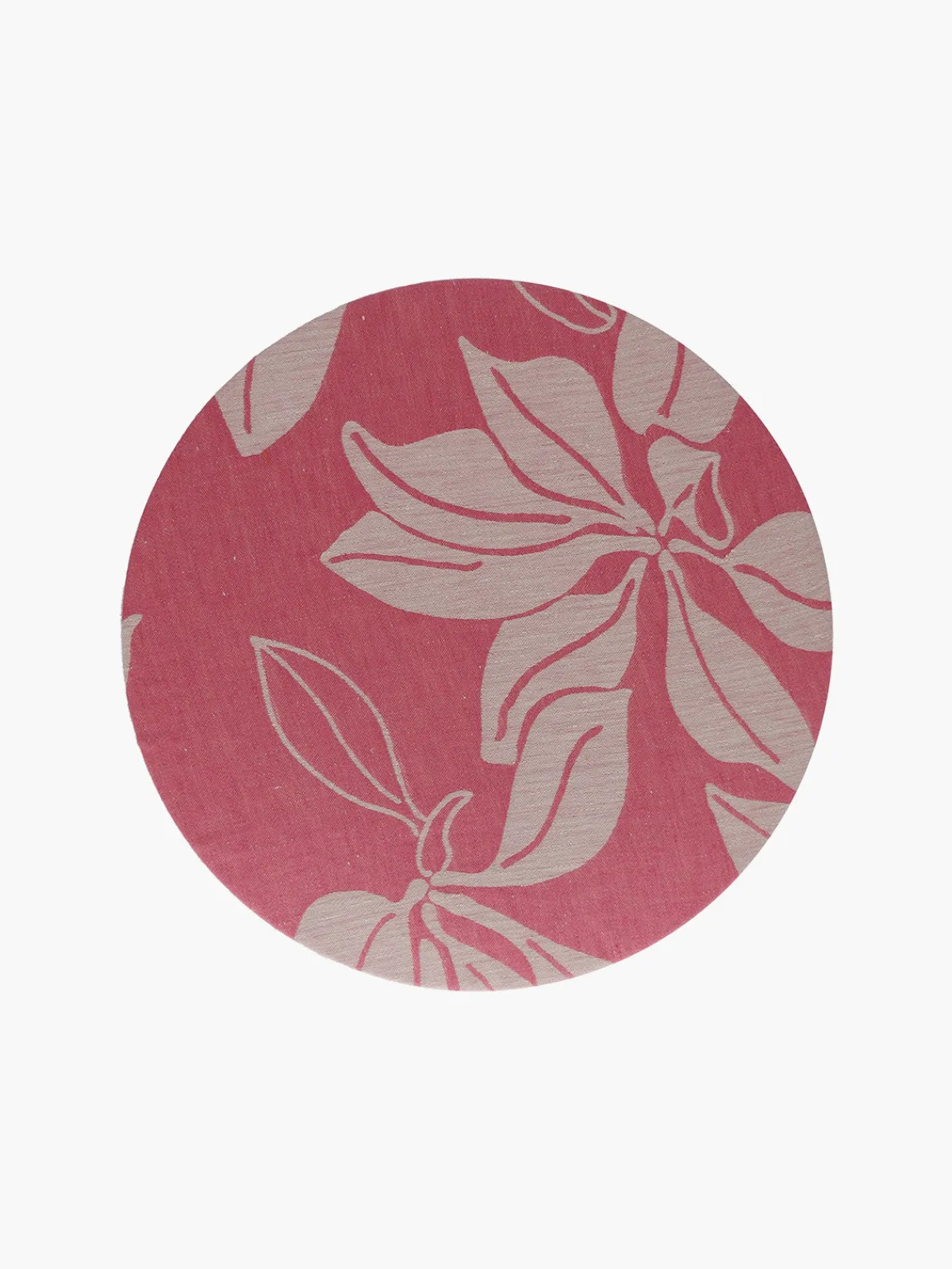 Moye Linen Damask Tutti Le Foglie Charger Plate