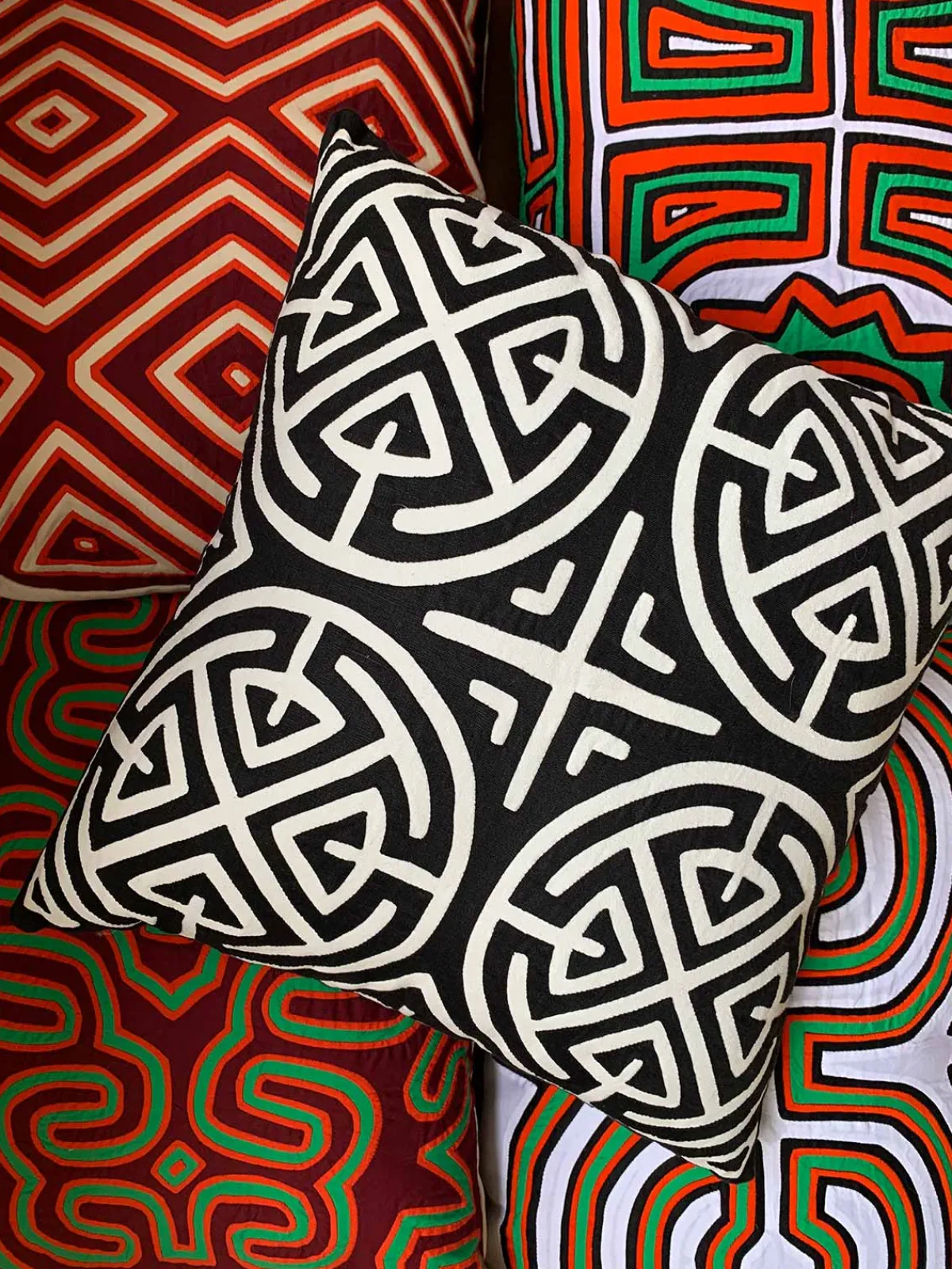 Mola Sasa Large Kuna Cushion