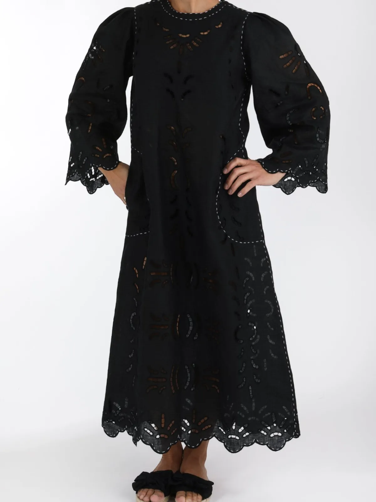 Larkin Lane Richelieu Embroidered Ukrainian Dress