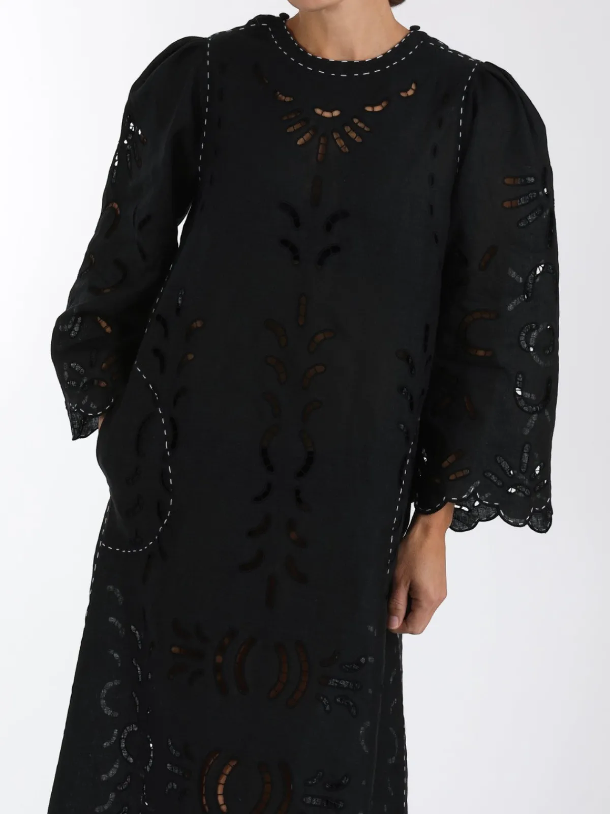 Larkin Lane Richelieu Embroidered Ukrainian Dress