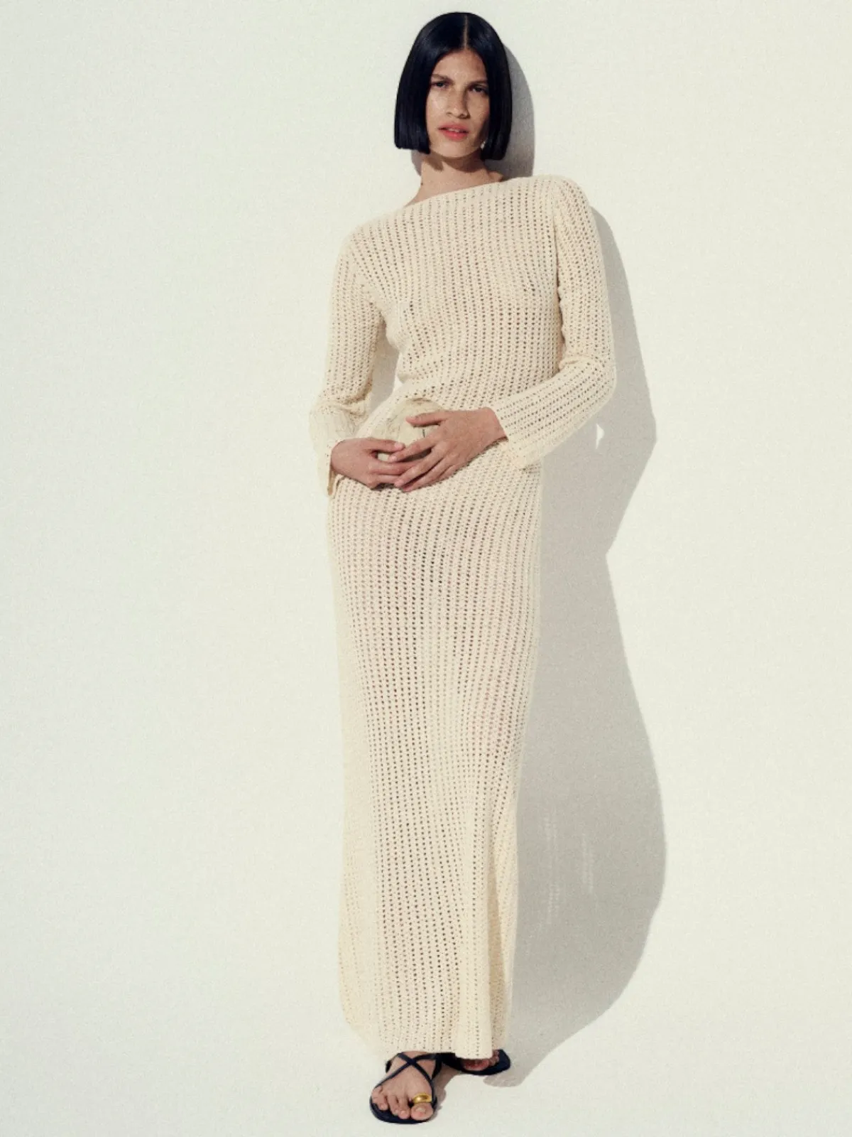 Escvdo Misha Crochet Maxi Dress