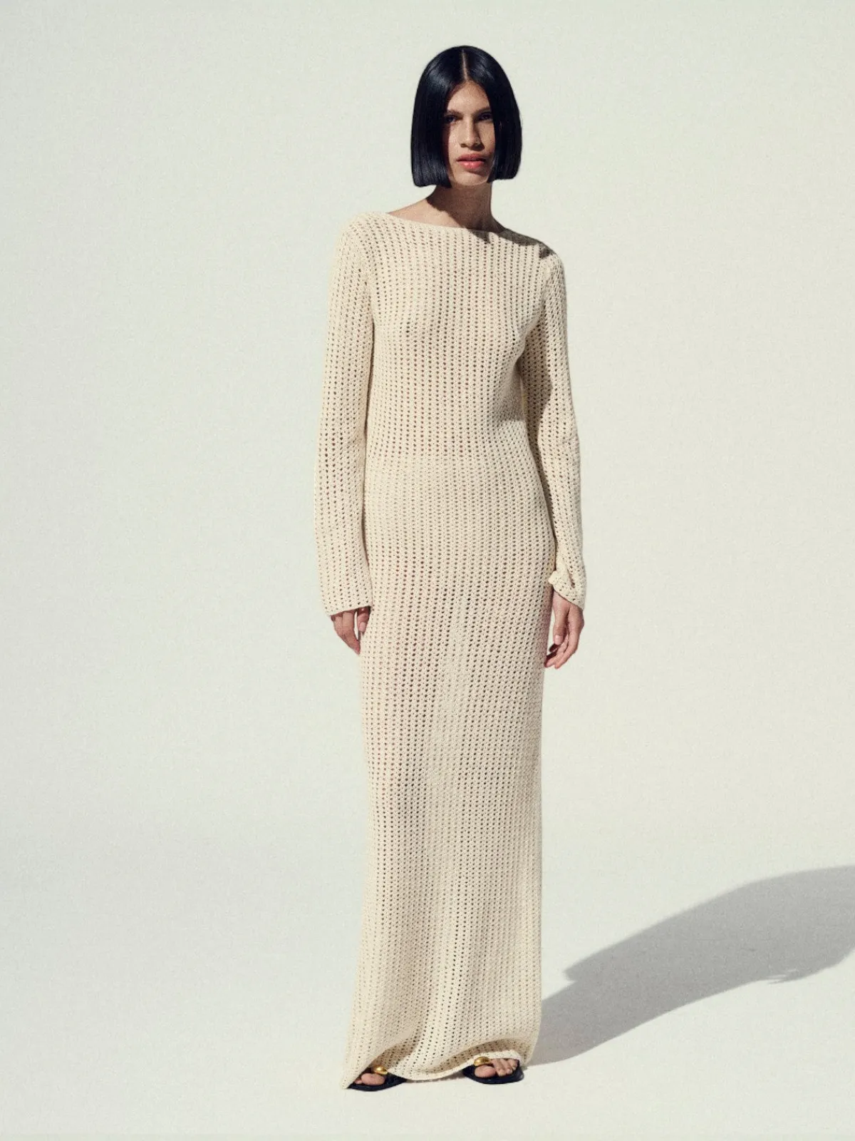 Escvdo Misha Crochet Maxi Dress