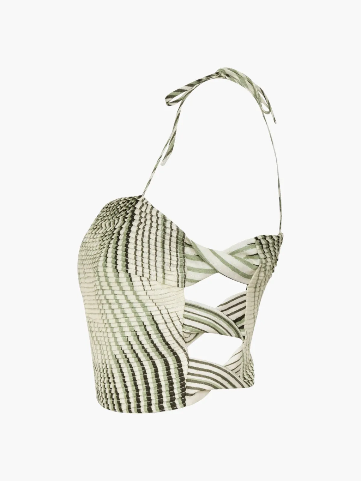 Juan de Dios Tejada Pleated Linen Top