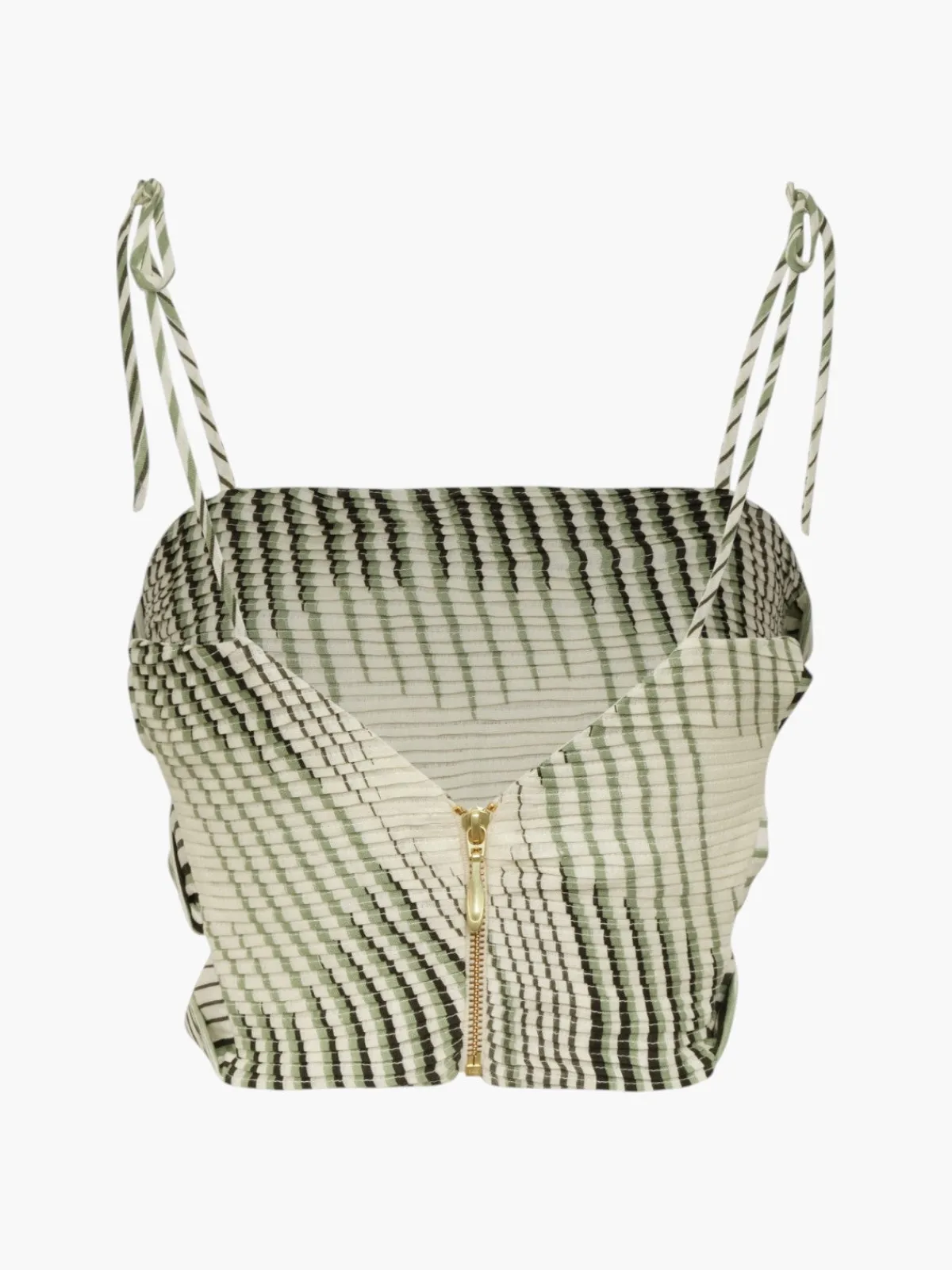 Juan de Dios Tejada Pleated Linen Top