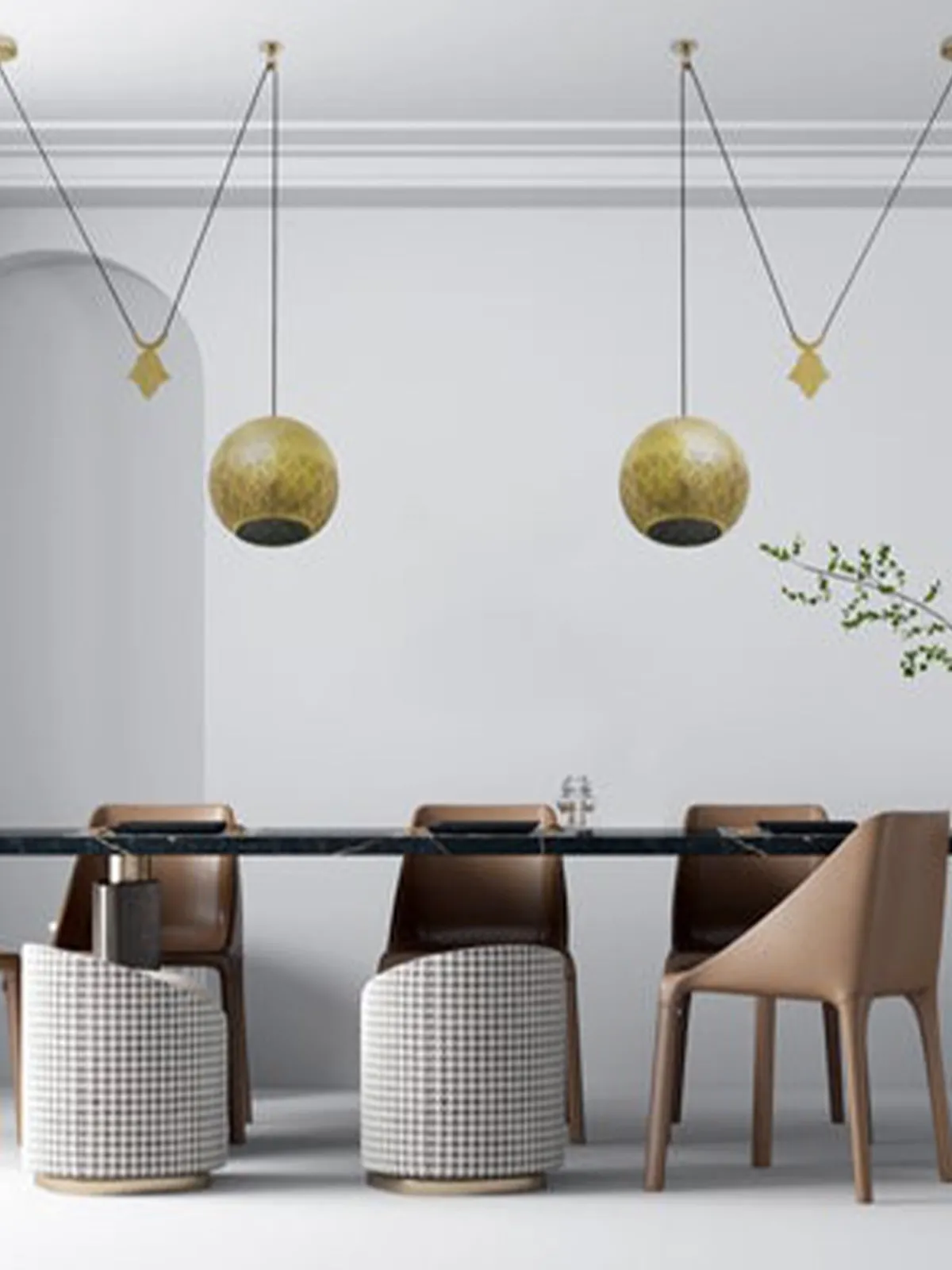 Dounia Nur Reversed Counterbalance Weight Pendant