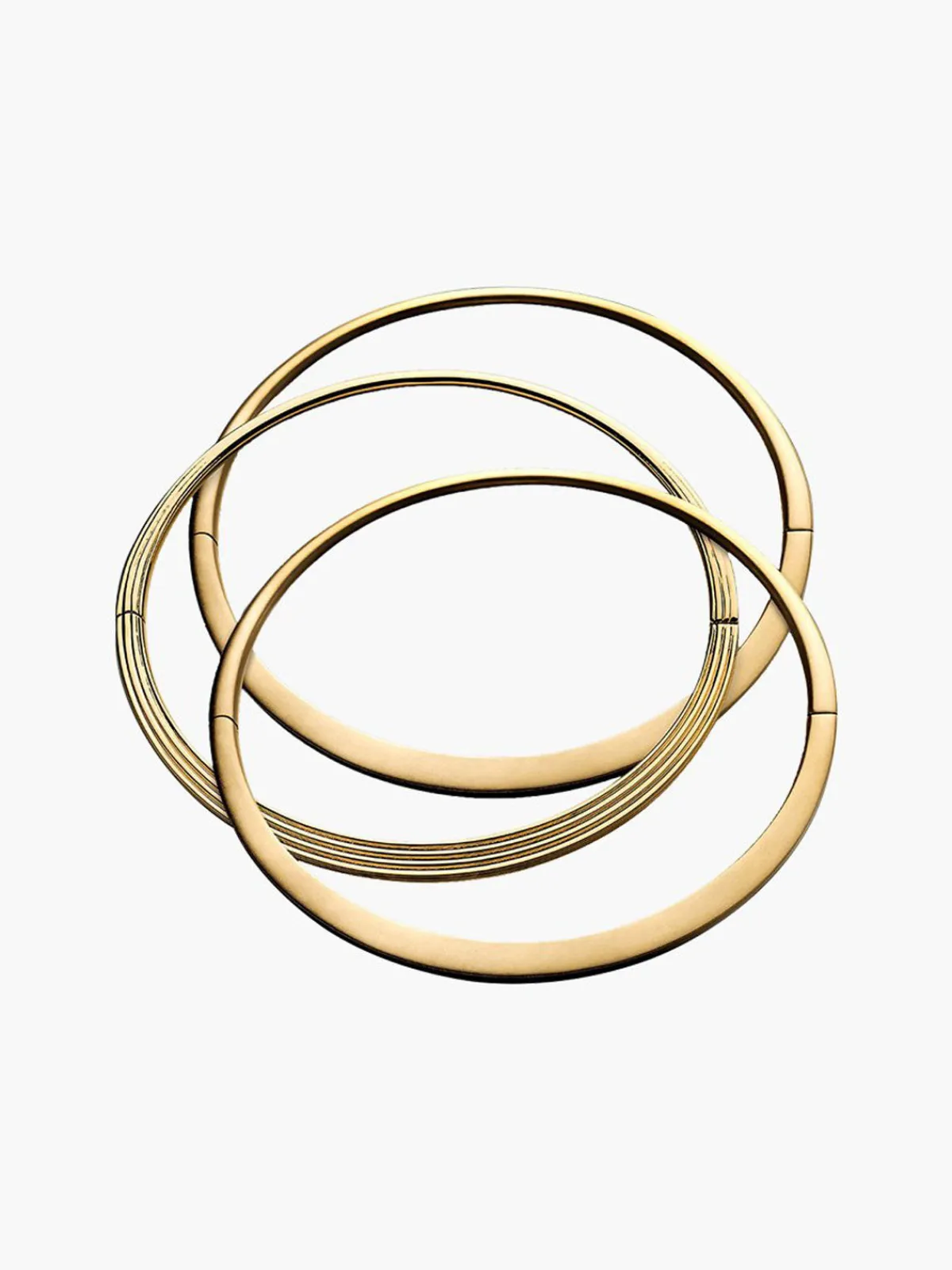 TEJEN Exclusive Hinged Oval Bangle Set