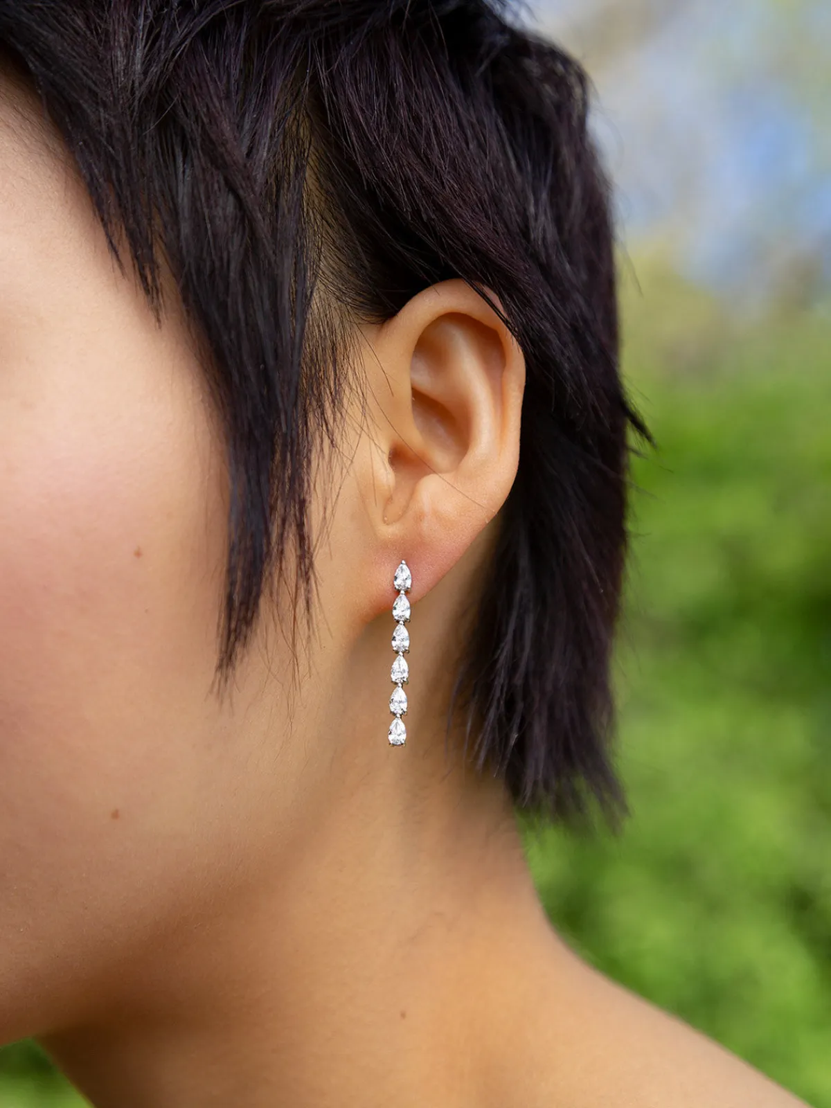 Or u0026 Elle Ile Column Grande Earrings