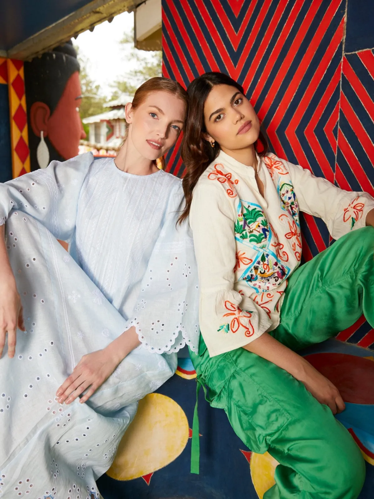 Larkin Lane Maryna Embroidered Ukrainian Dress