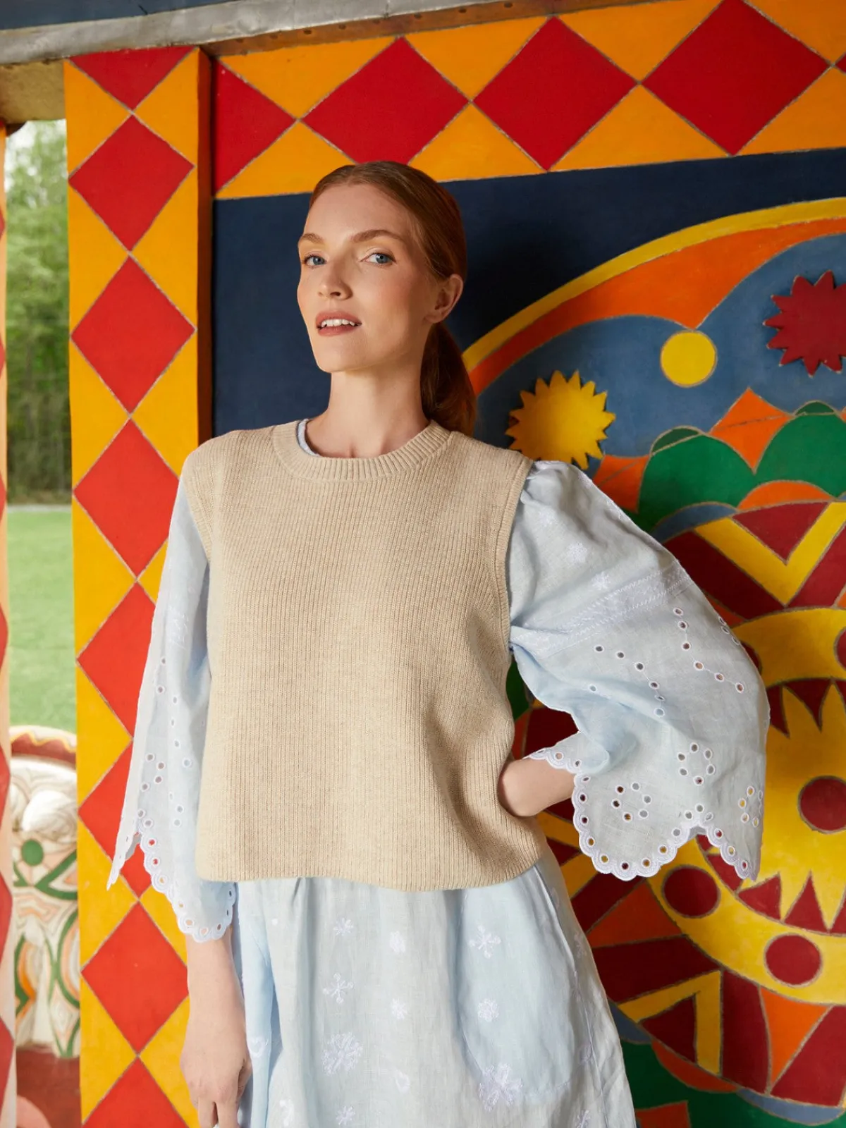 Larkin Lane Maryna Embroidered Ukrainian Dress