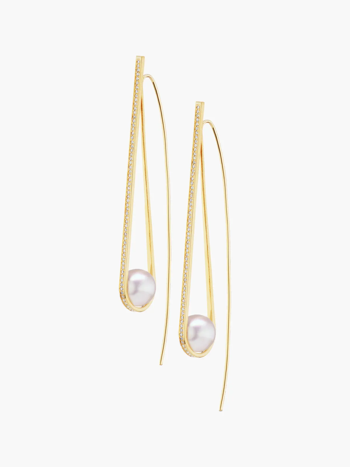 TEJEN Exclusive Pearl Arc Earring