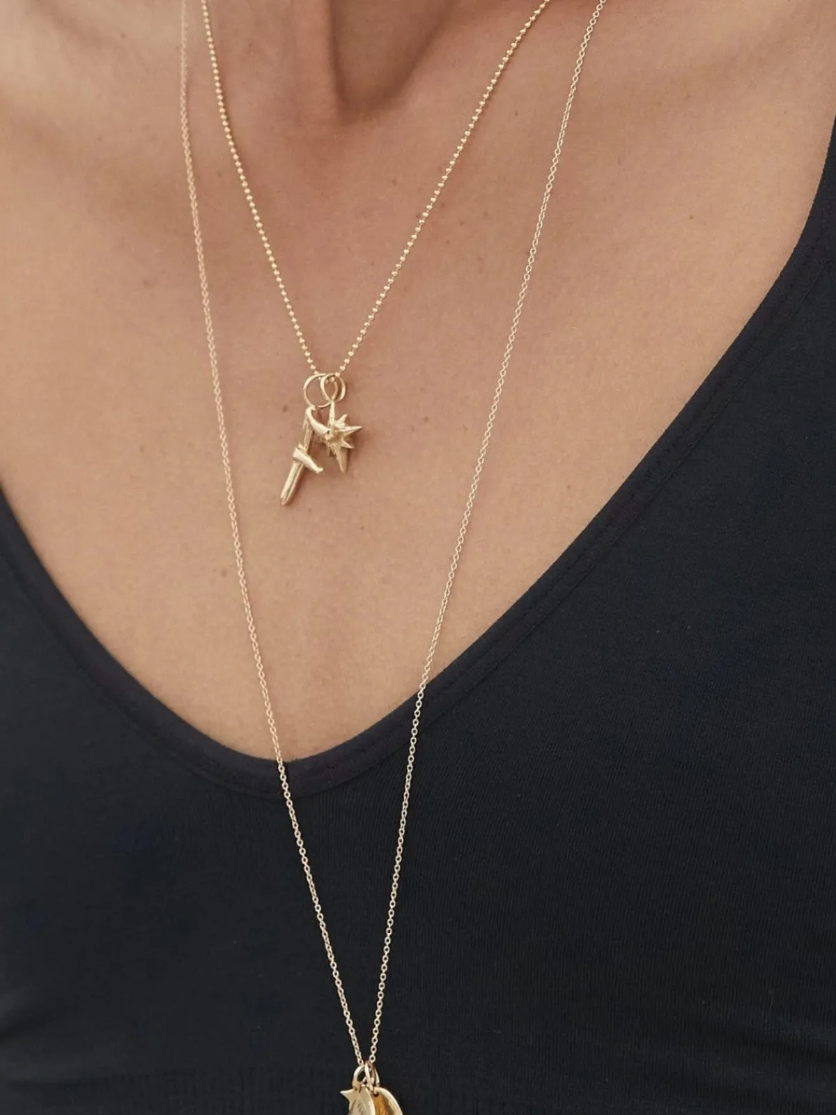 Mara Scalise Raw Letter Charm