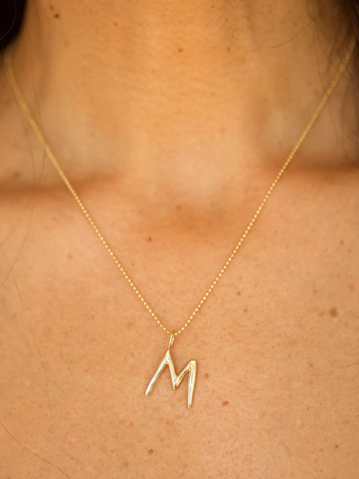 Mara Scalise Raw Letter Charm