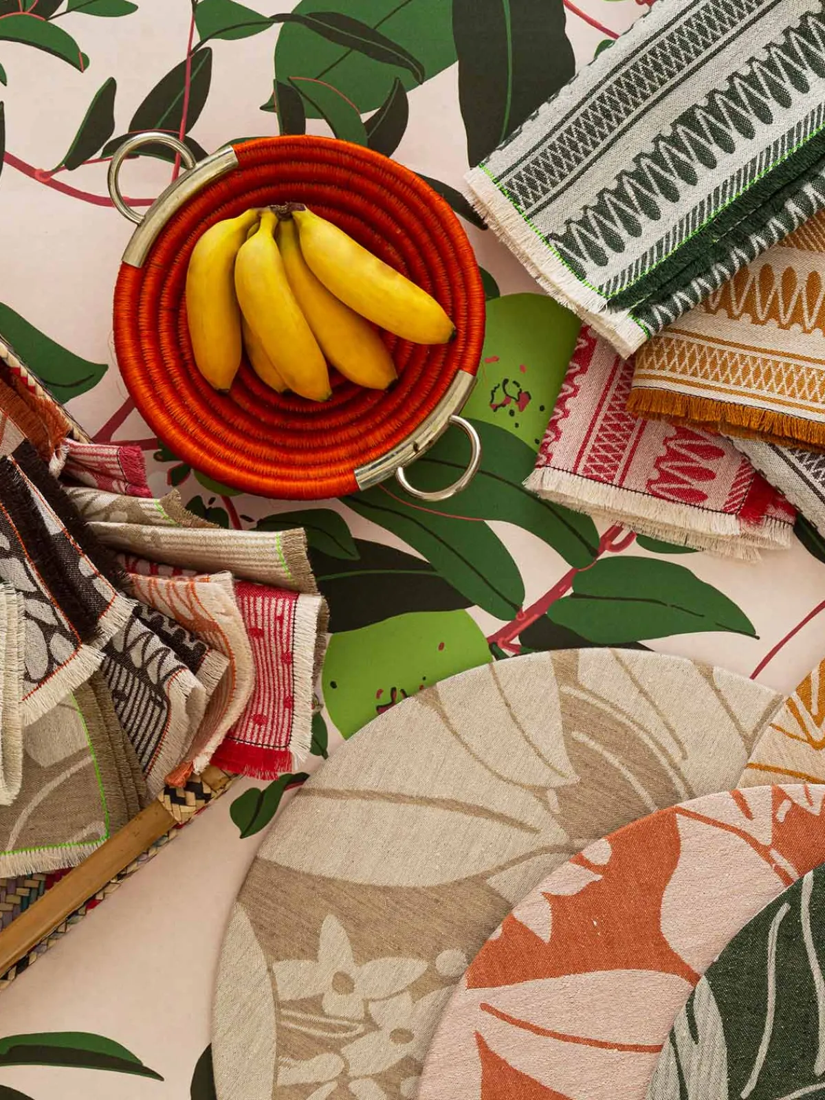 Moye Linen Damask Cesta Set of 2 Linen Napkins