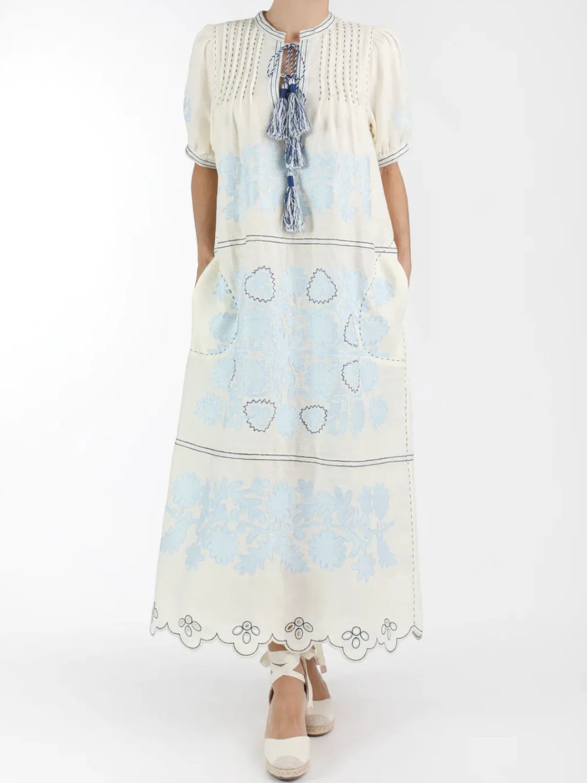 Larkin Lane Natalia Ukrainian Embroidered Dress