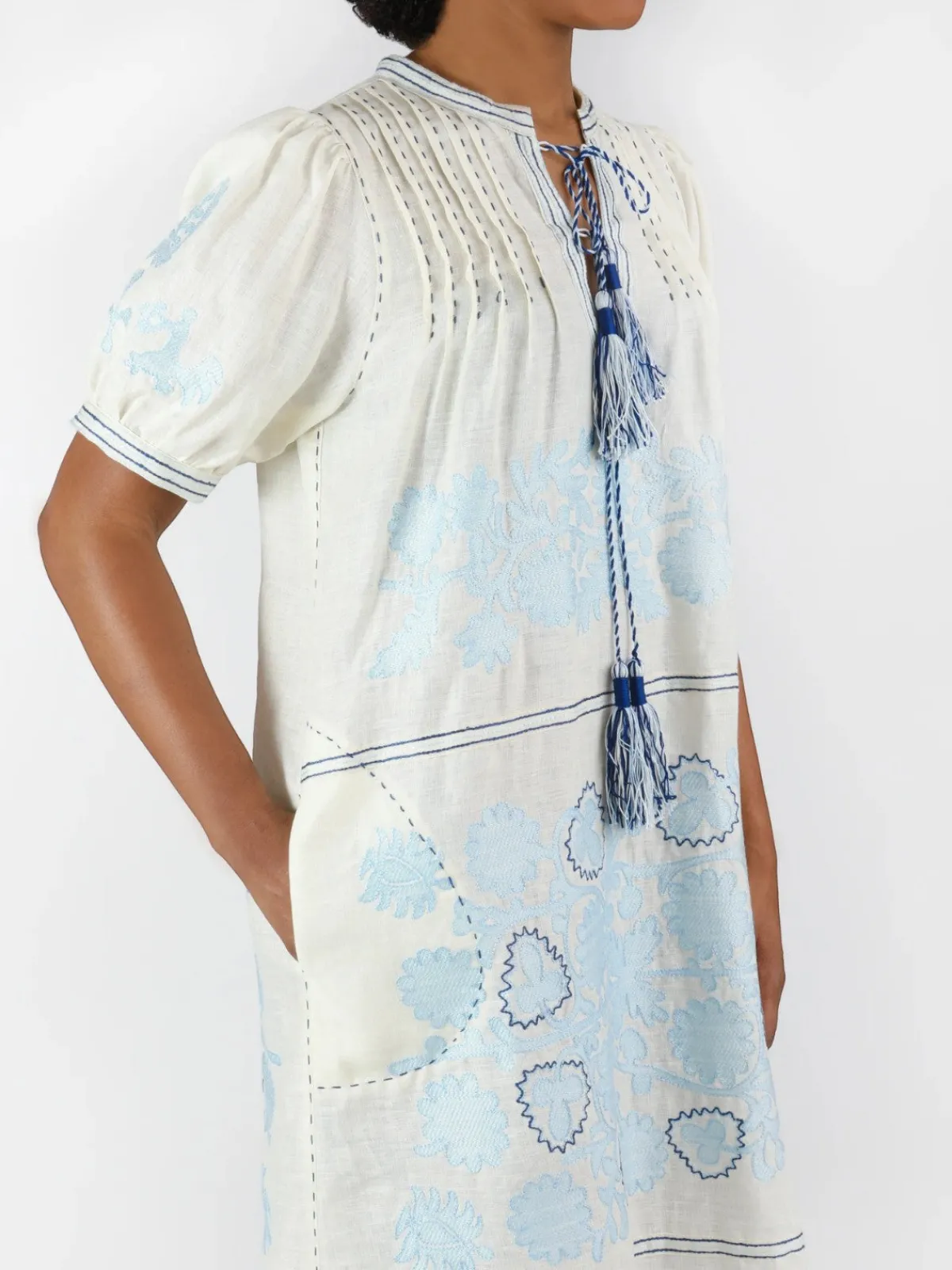 Larkin Lane Natalia Ukrainian Embroidered Dress